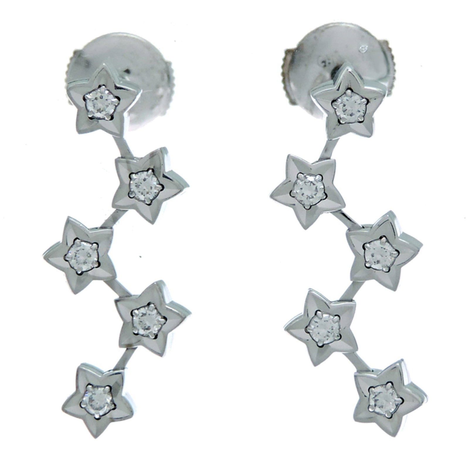 White Gold Stud Earrings by Chanel (1 of 8)