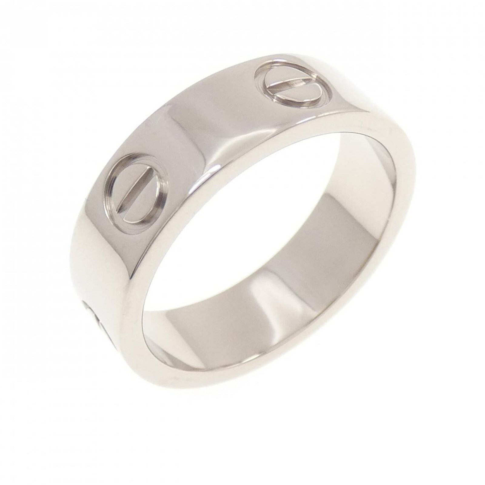 White Gold Cartier Band Ring 18K: White Gold Cartier Band Ring 18K White Gold Cartier Band Ring 18K features a sleek and sophisticated design, showcasing the luxury brand's signature style. Made from high-quality 18K white gold, this 