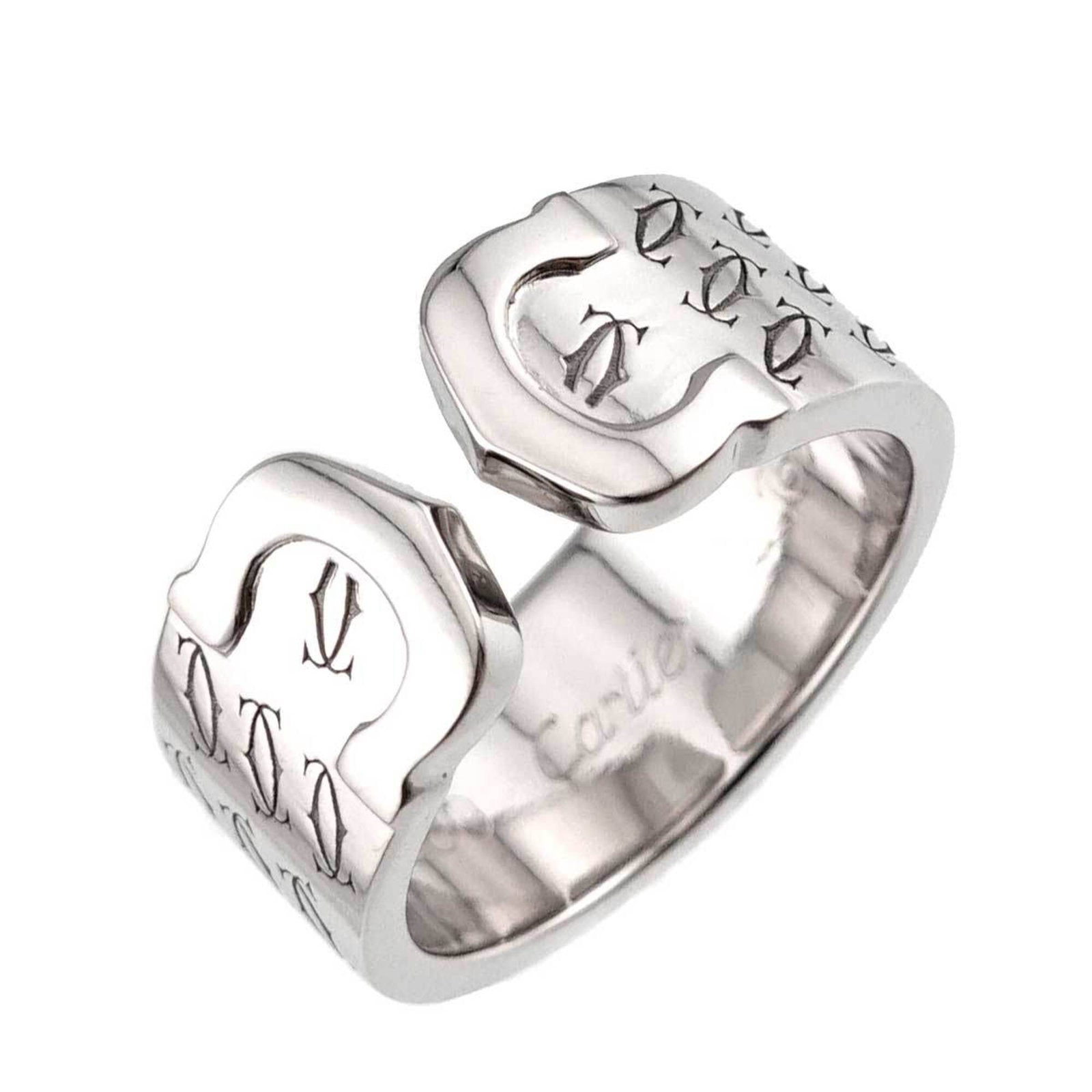 Cartier C2 #49 Ring 18K Wg White Gold 750 2C Limited Edition 2000.: Cartier C2 #49 Ring 18K Wg White Gold 750 2C Limited Edition 2000. Cartier C2 #49 Ring features an 18K white gold construction with a classic design. The ring boasts a limited edition status, dating
