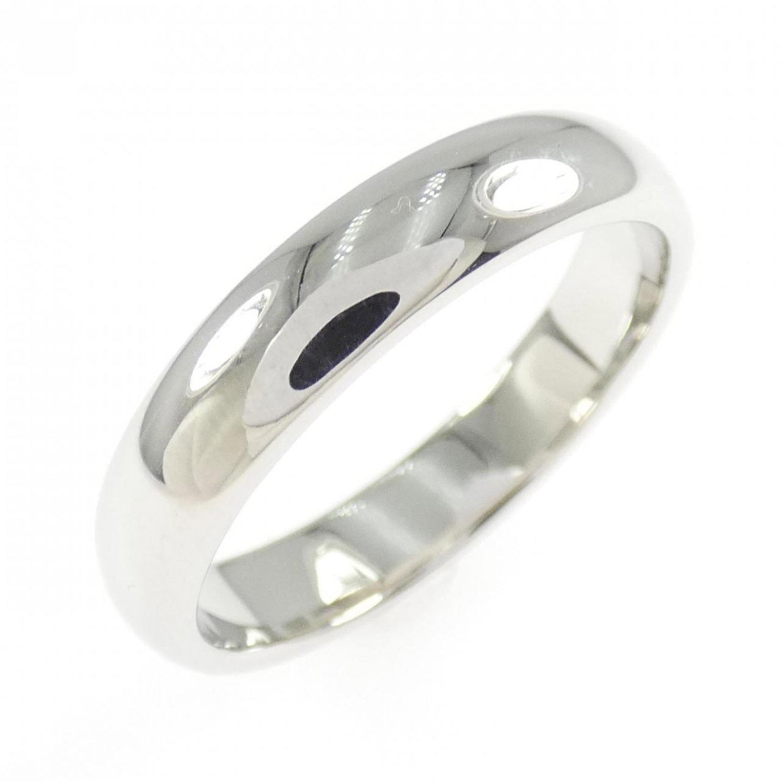 Platinum ring by Tiffany band: Platinum ring by Tiffany band Platinum ring by Tiffany & Co. features a sleek band design made from 950 platinum, with a comfortable US size 10 and a width of 4.3mm. The ring bears some minor