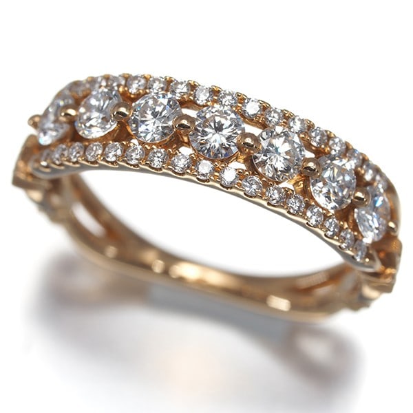 Star Jewelry Ring Diamond 0.55Ct Star Openwork Us4.5 18K 750 Rose Gold: Star Jewelry Ring Diamond 0.55Ct Star Openwork Us4.5 18K 750 Rose Gold The 0.55Ct Star Openwork Diamond Ring in 18K Rose Gold boasts a stunning natural diamond at its center, set amidst an intricate o