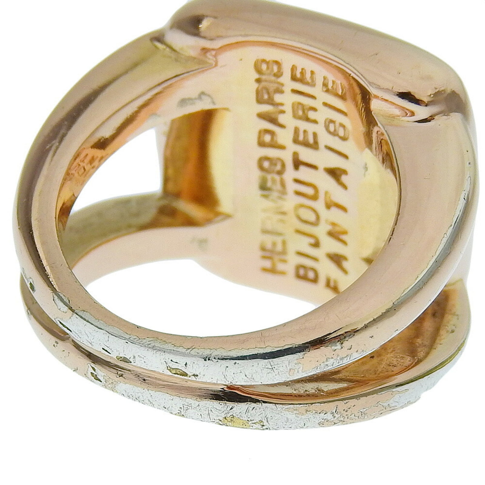 Hermes band ring gold plating shell - 4