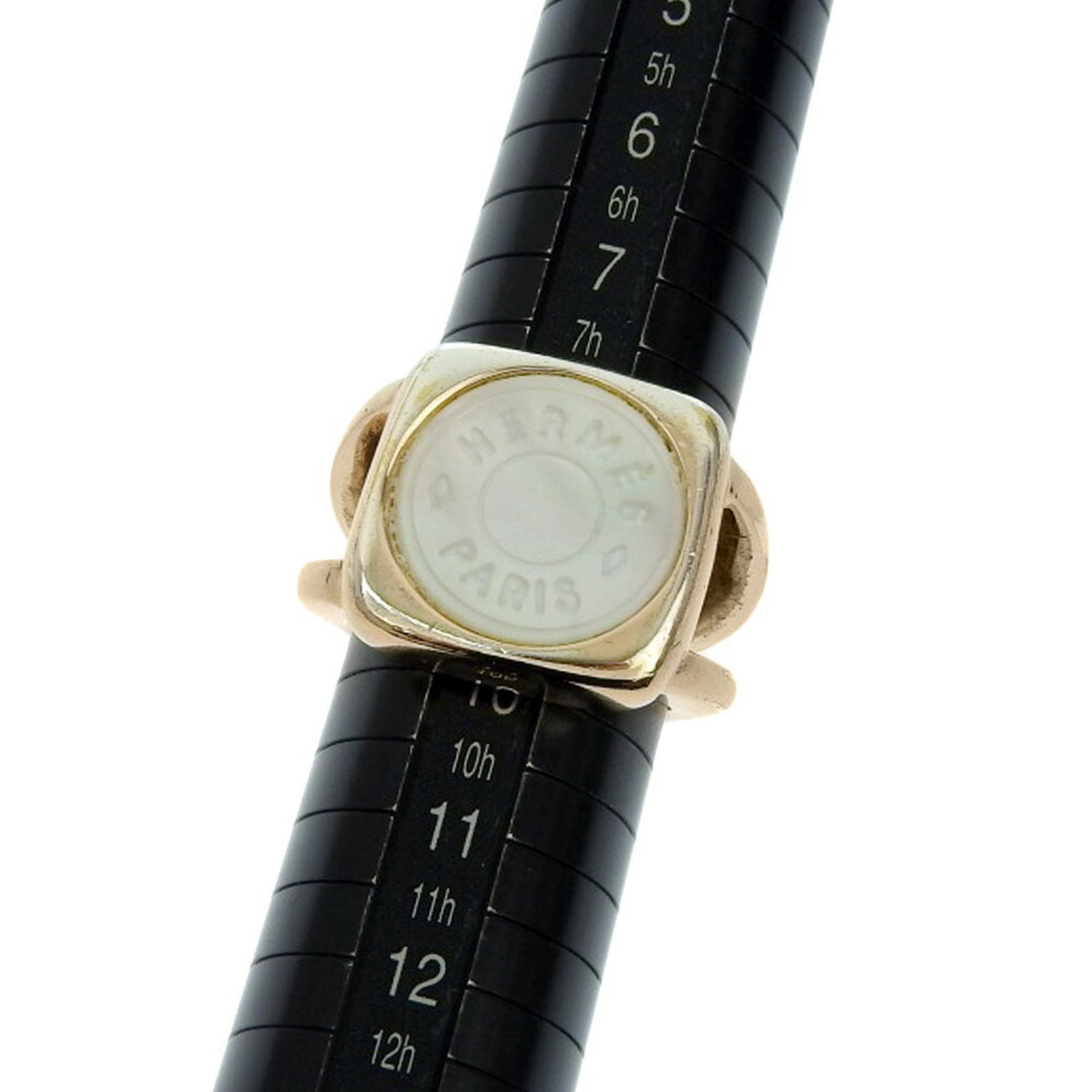 Hermes band ring gold plating shell - 6