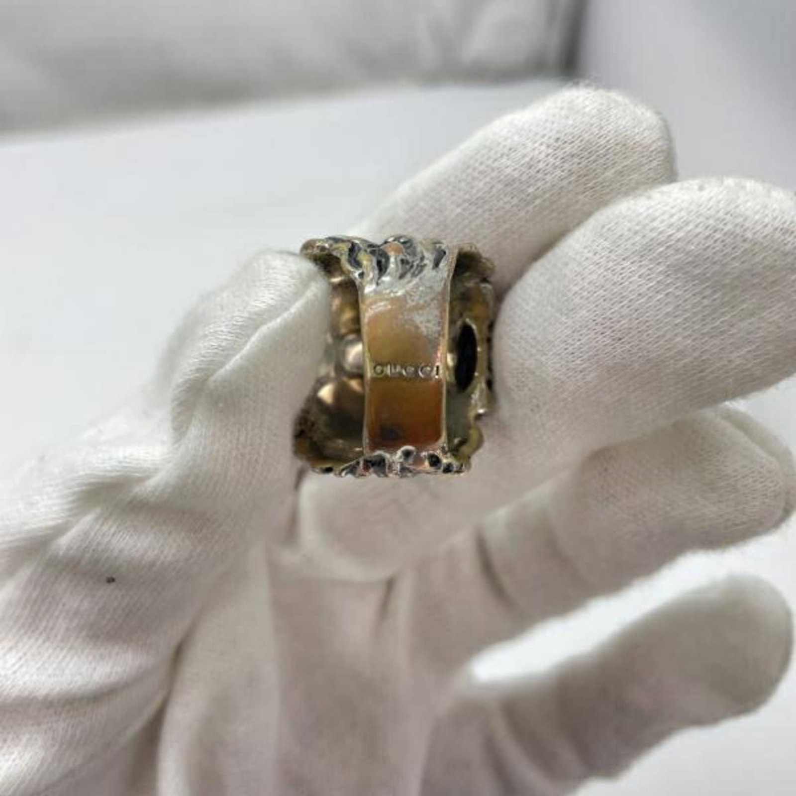 Silver Lion Gucci Ring - 3