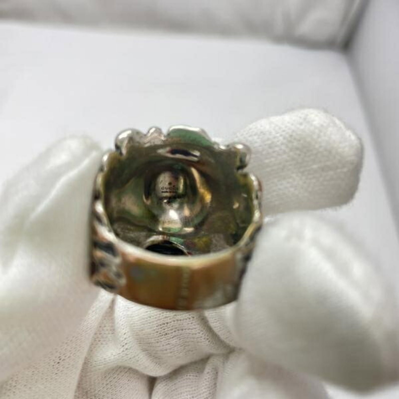 Silver Lion Gucci Ring - 4