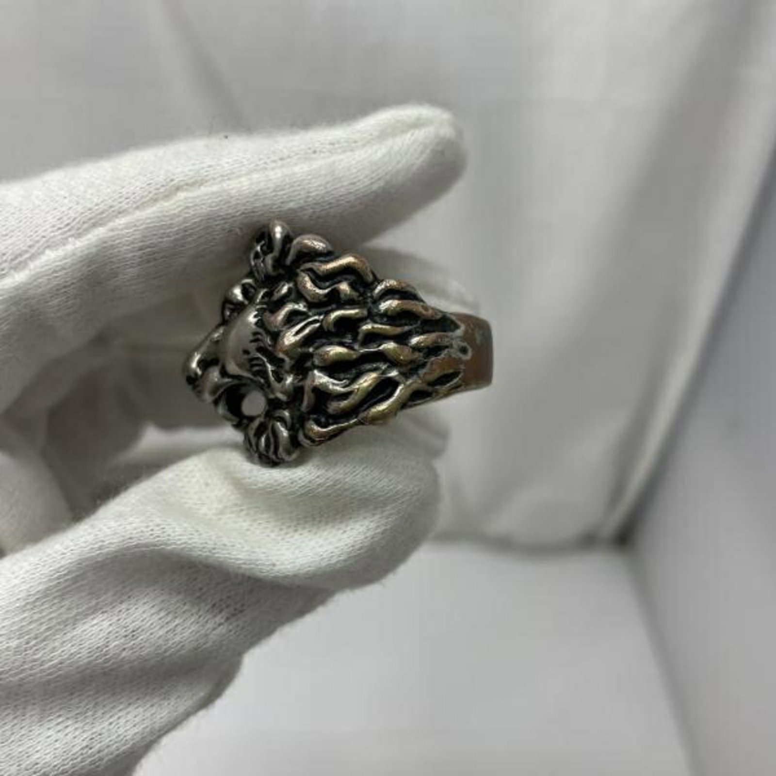 Silver Lion Gucci Ring - 5