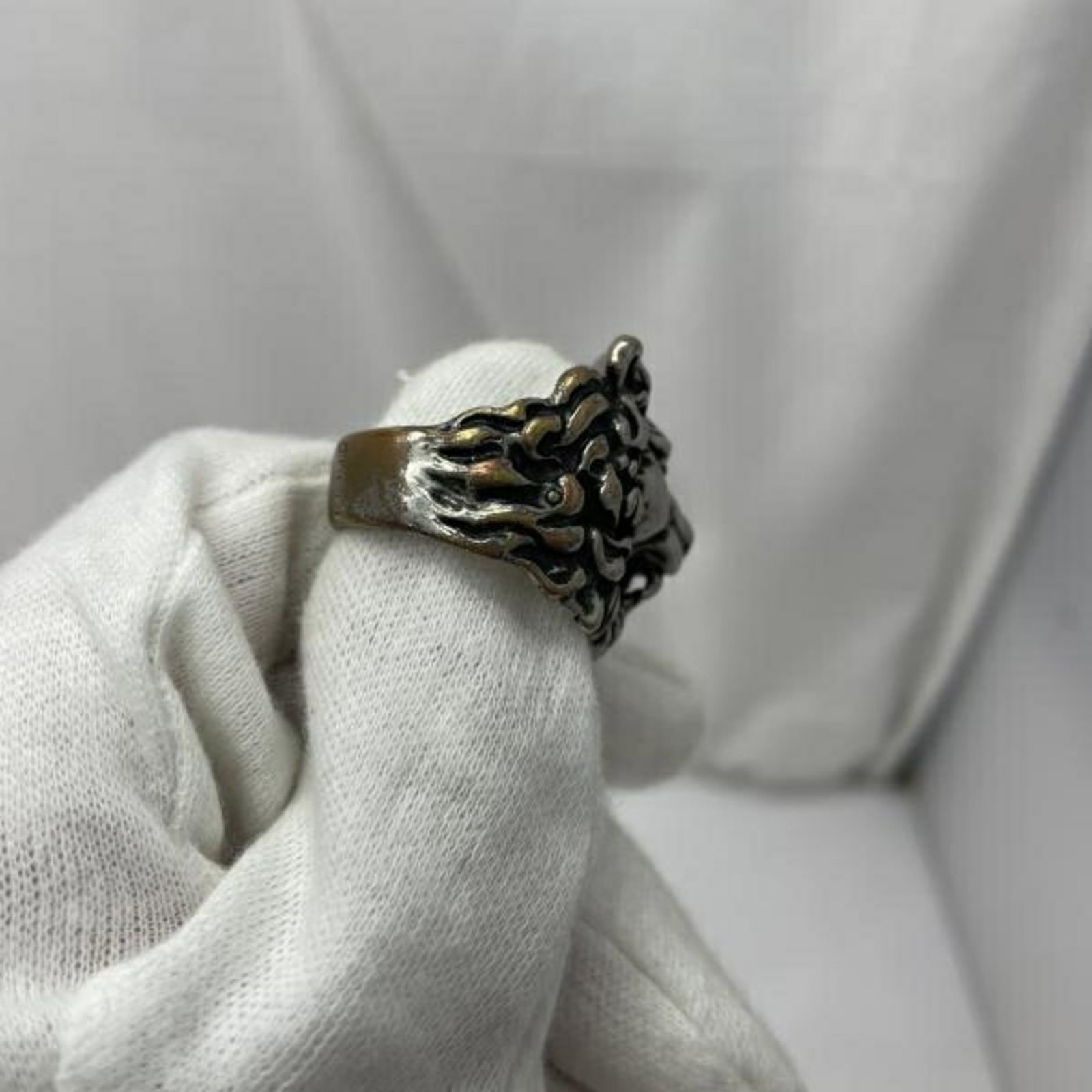 Silver Lion Gucci Ring - 6