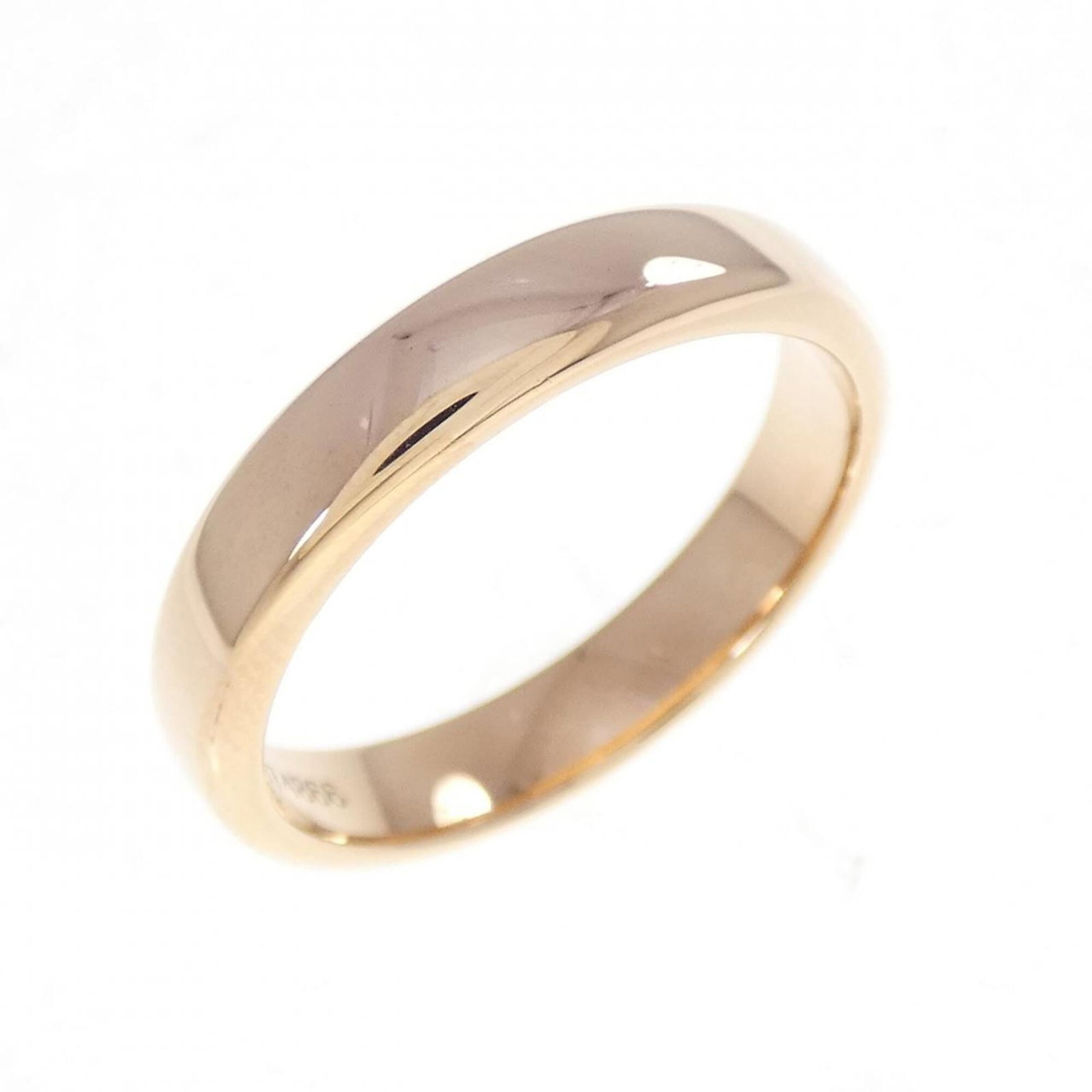 Pink Gold 18K Van Cleef Arpels Band Ring: Pink Gold 18K Van Cleef Arpels Band Ring Pink Gold 18K Van Cleef Arpels Band Ring features an elegant design in 18k pink gold, with a width of 3.8mm and a weight of 5g. The ring bears a signature from