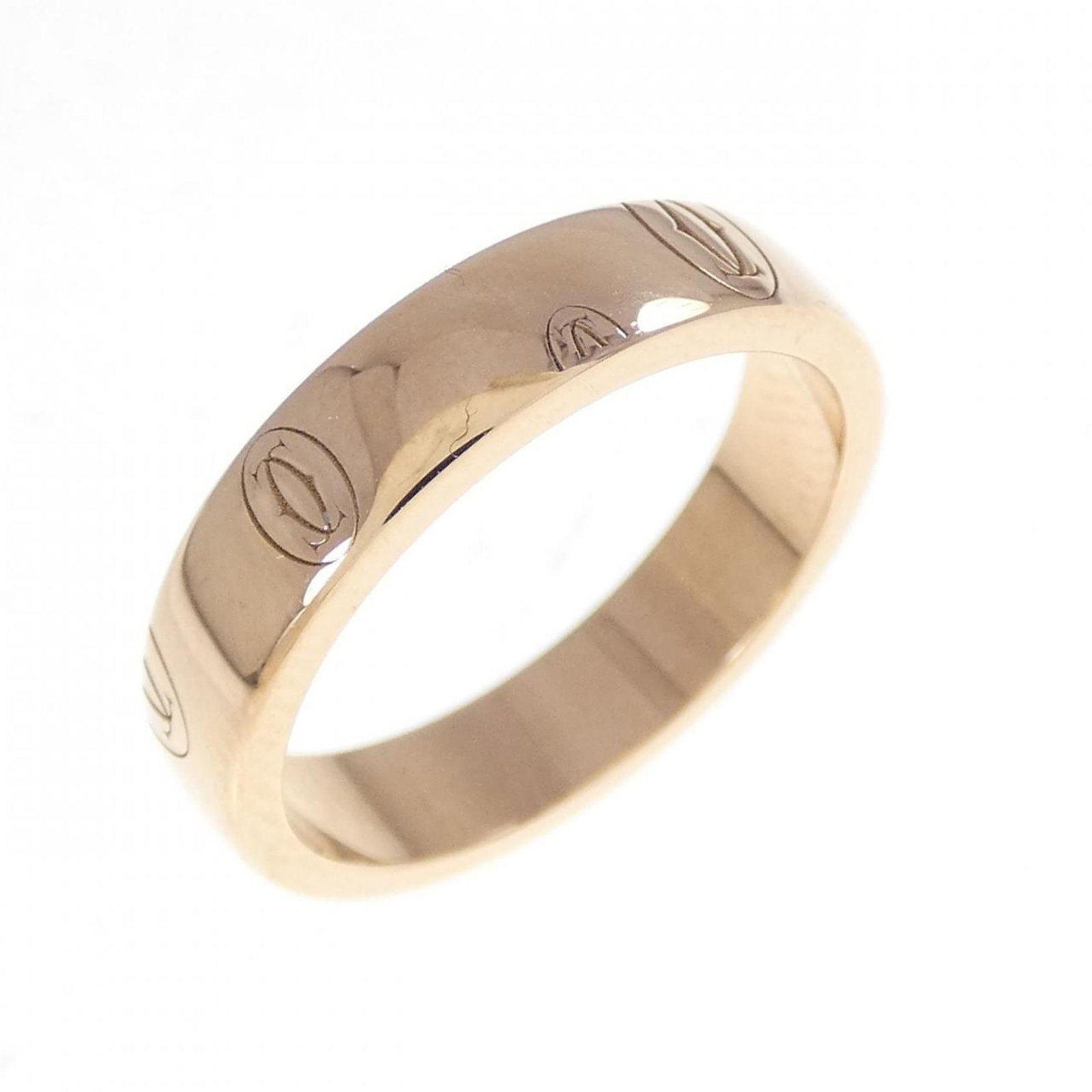 Pink gold 18k ring band from Cartier: Pink gold 18k ring band from Cartier Pink gold 18k band from Cartier, with its elegant pink hue and refined design. This lovely ring band boasts the signature style of the renowned luxury brand,