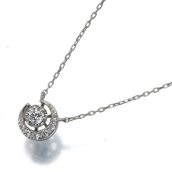 Vendome Necklace Diamond Moon 950 850 Platinum (1 of 5)