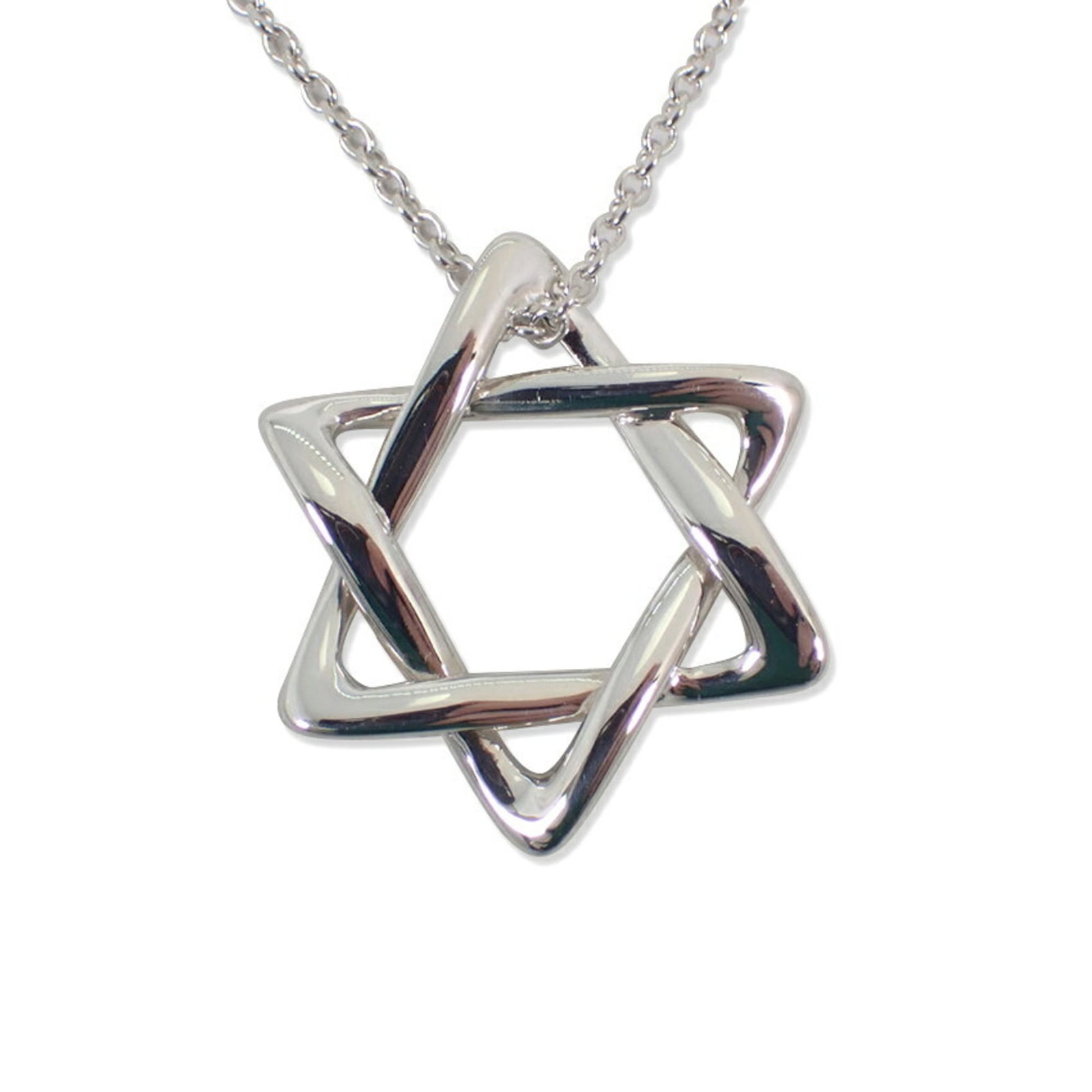 Tiffany & Co. 925 Star Of David Pendant Necklace (1 of 10)