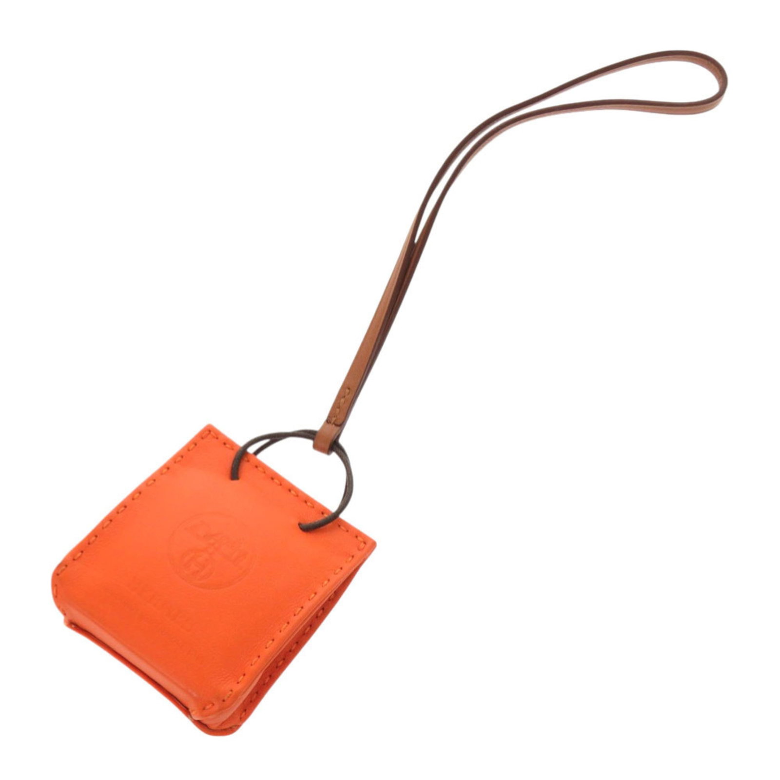 Hermes handbag leather agneau charm (1 of 4)