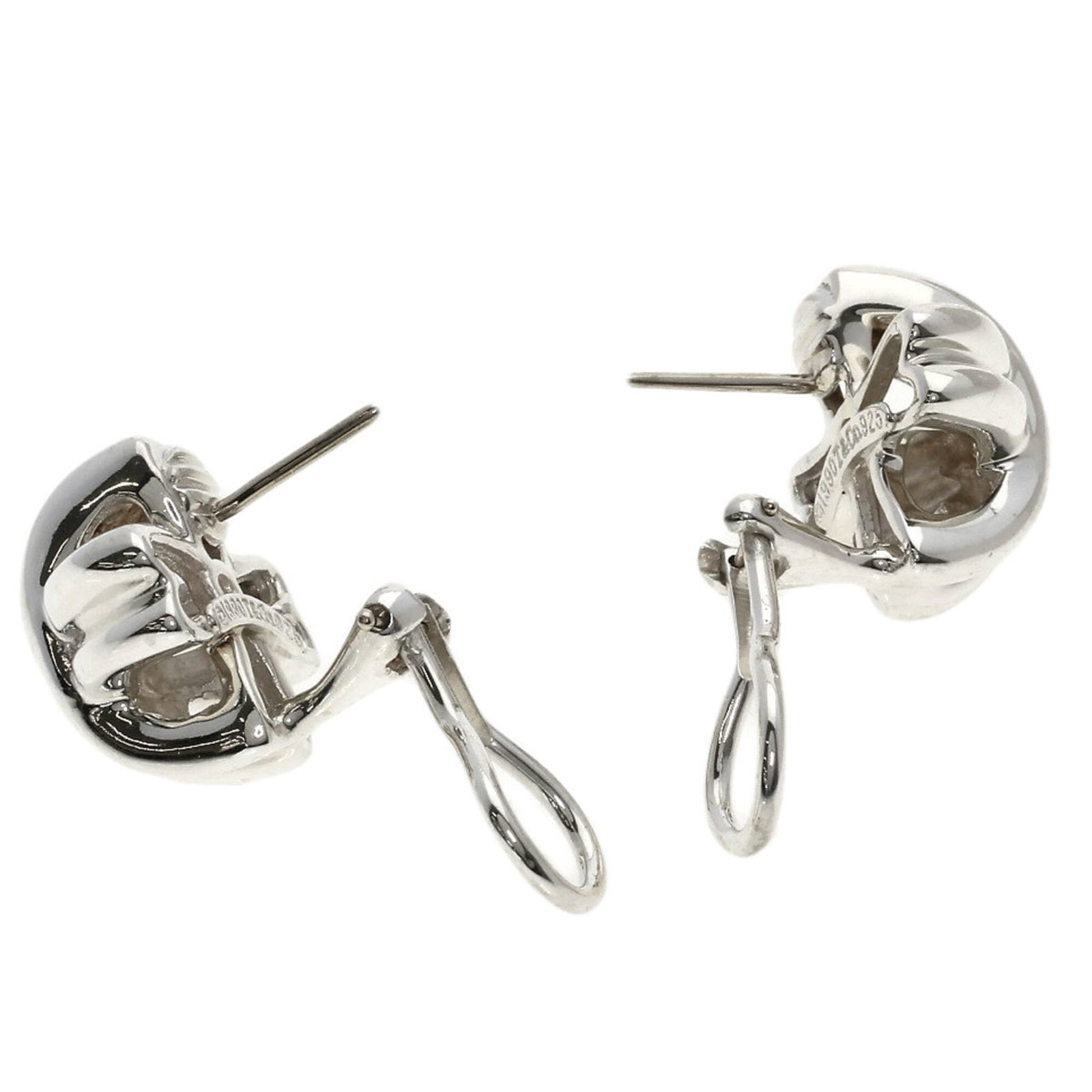 Stud earrings silver Tiffany - 4
