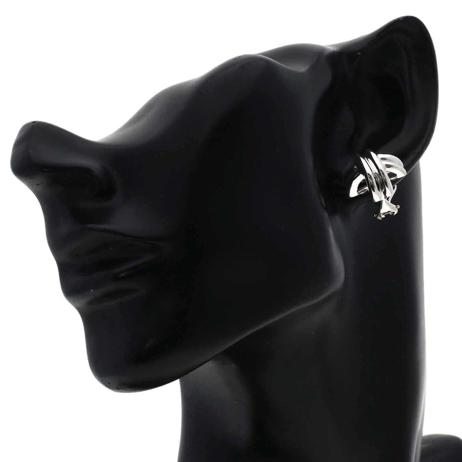Stud earrings silver Tiffany - 5
