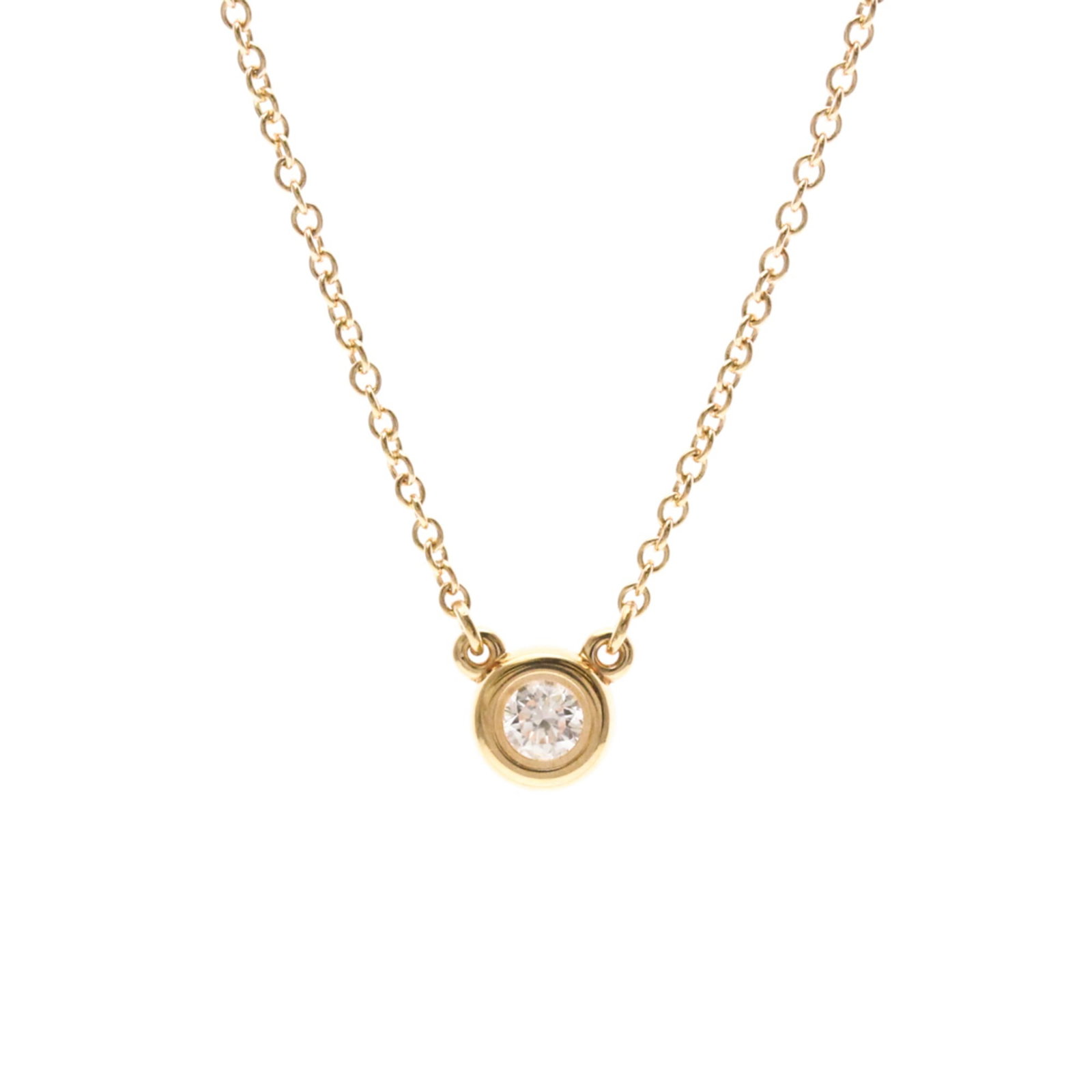 Tiffany Diamonds By The Yard Pink Gold (18K) Diamond Menwomen Fashion Pendant Necklace (Pink Gold): Tiffany Diamonds By The Yard Pink Gold (18K) Diamond Menwomen Fashion Pendant Necklace (Pink Gold) Pink Gold (18K) Diamond Pendant Necklace in Fashion Style, Featuring 2.3g of Diamonds Set in 18K Pink