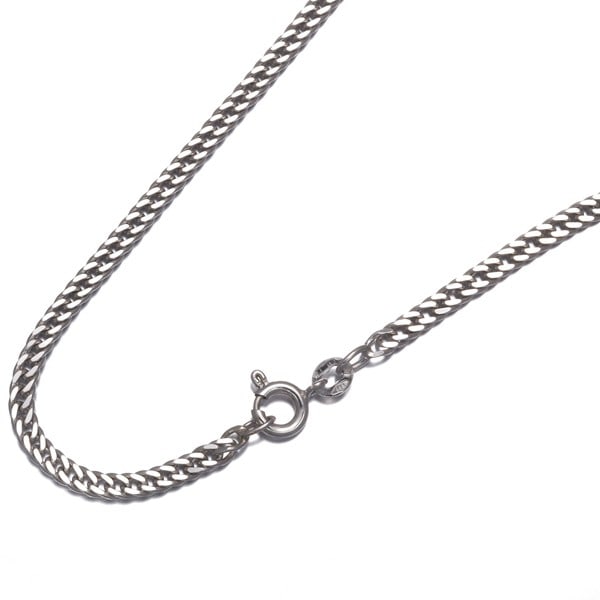 Unoaerre Chain Necklace Curb 58Cm 14K 585 White Gold (1 of 4)