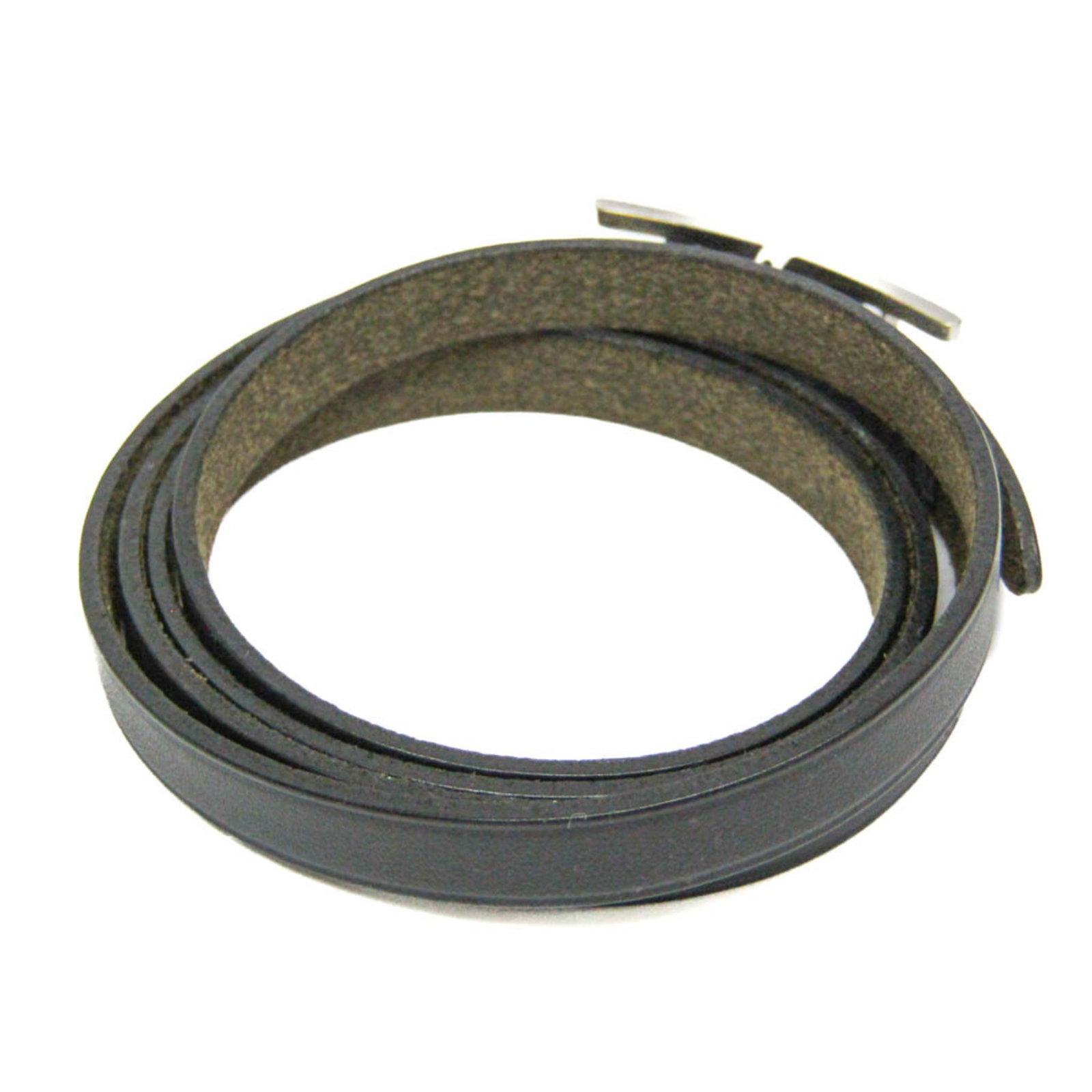 Metal leather bangle Hermes - 2