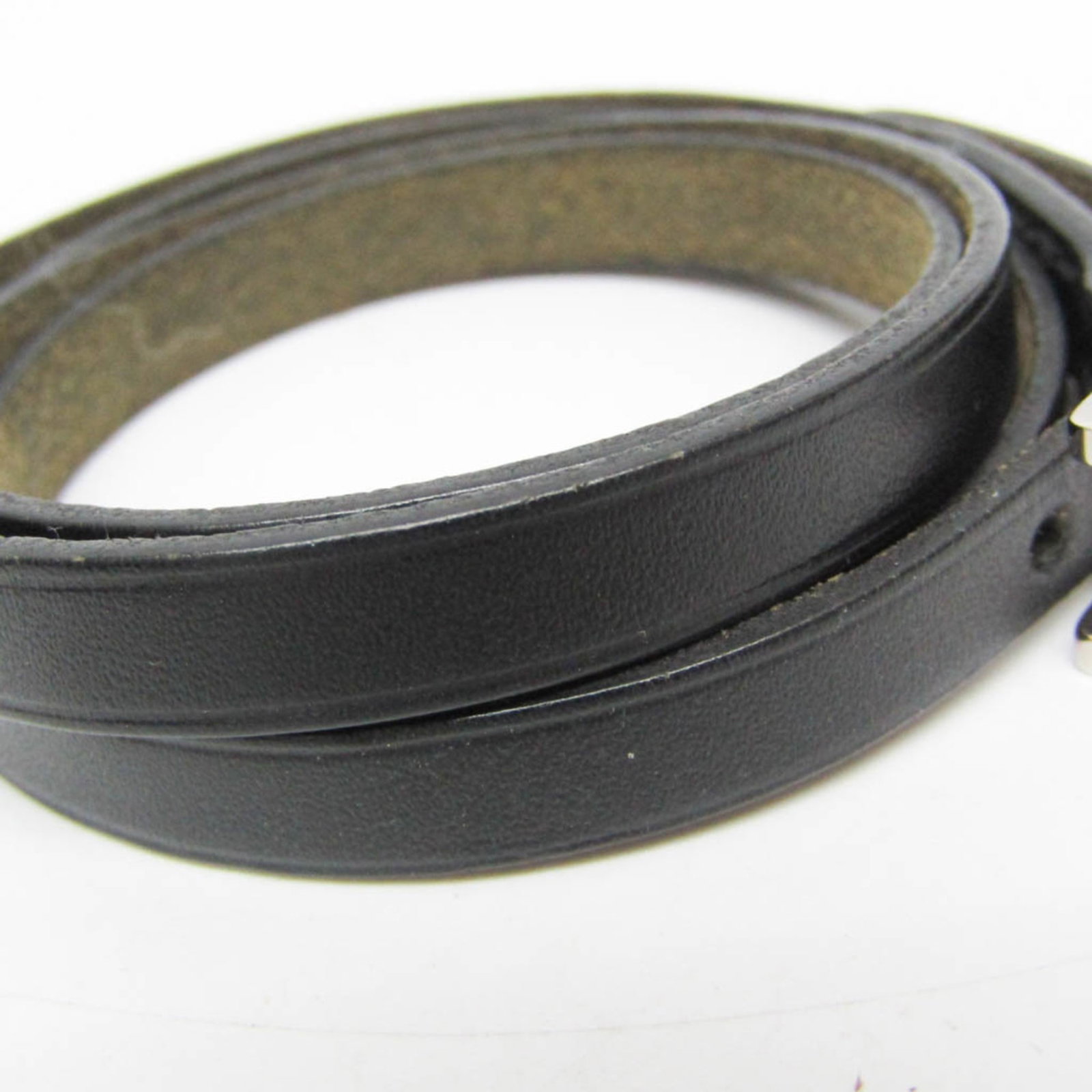 Metal leather bangle Hermes - 4
