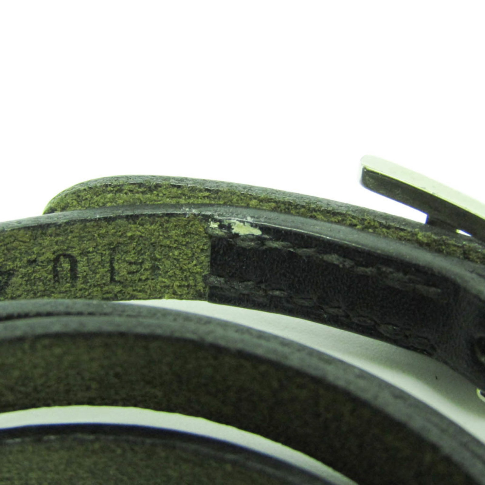 Metal leather bangle Hermes - 5