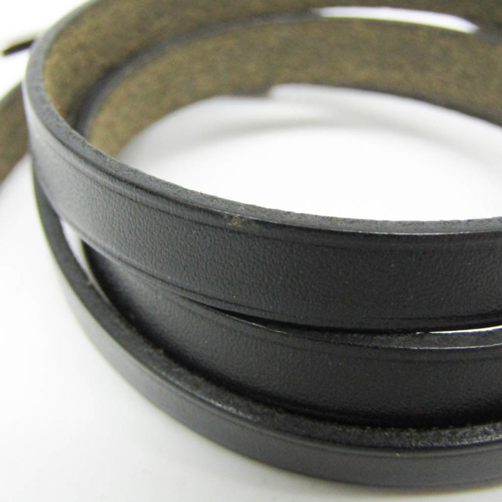 Metal leather bangle Hermes - 6