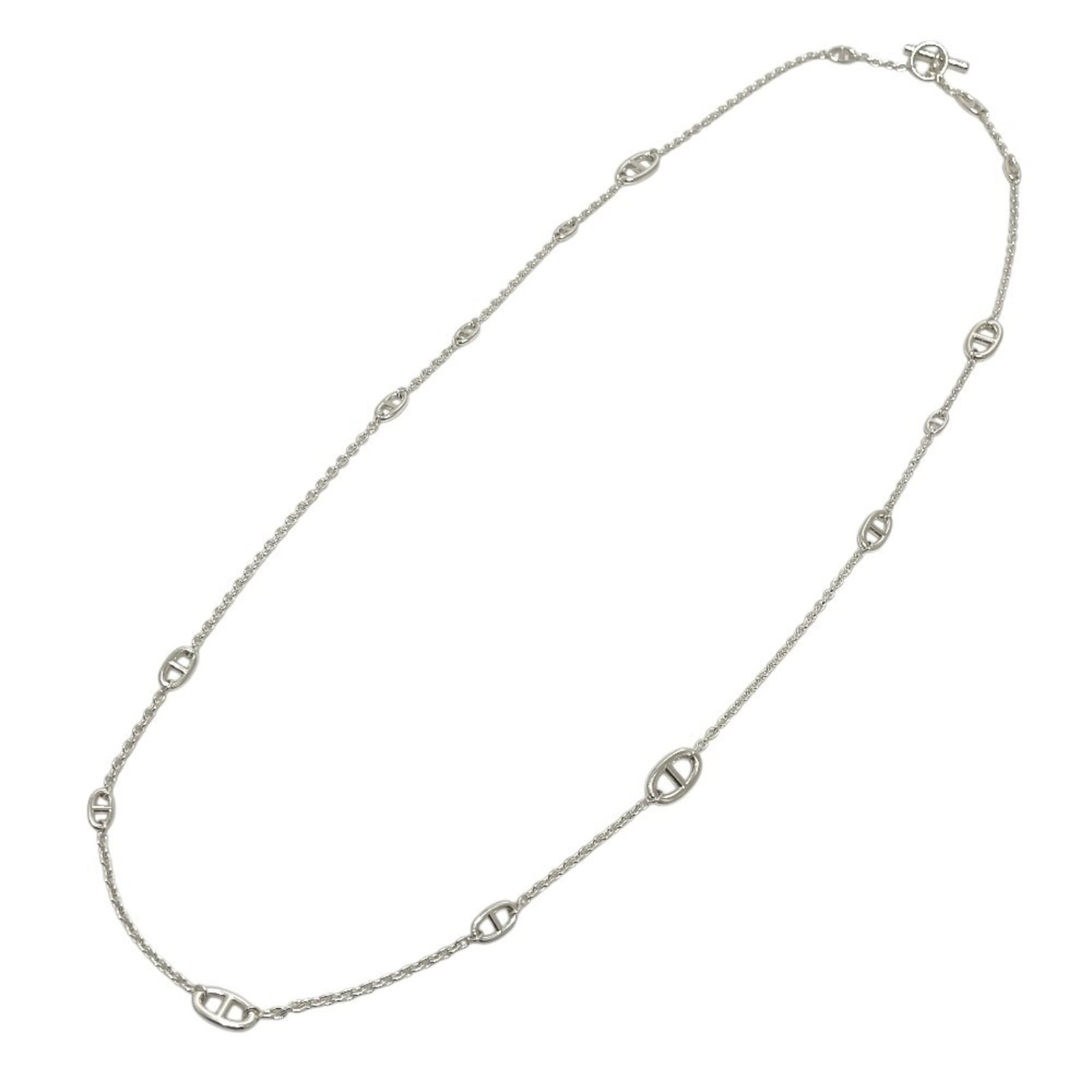 Hermes Chaine D'Ancre Farandole 120 Long Necklace Sv925 Women'S Silver: Hermes Chaine D'Ancre Farandole 120 Long Necklace Sv925 Women'S Silver Silver 925 Women's Hermes Chaine D'Ancre Farandole 120 Long Necklace - A timeless and elegant accessory, this necklace boasts a