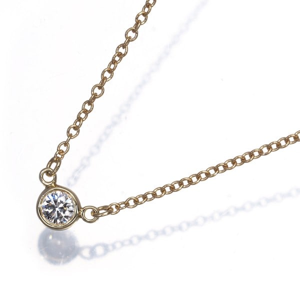 Tiffany&Co. Necklace Diamond 0.08Ct By The Yard 18K 750 Yellow Gold (1 of 4)