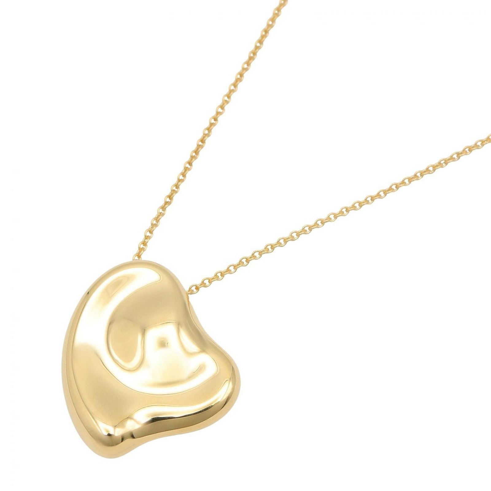 Full Heart Long Necklace 18K Yellow Gold Women's Gold Tone Jewelry: Full Heart Long Necklace 18K Yellow Gold Women's Gold Tone Jewelry The Full Heart Long Necklace in 18K yellow gold features a beautiful, bold design. With its 61cm chain circumference and 26.6mm x 22.