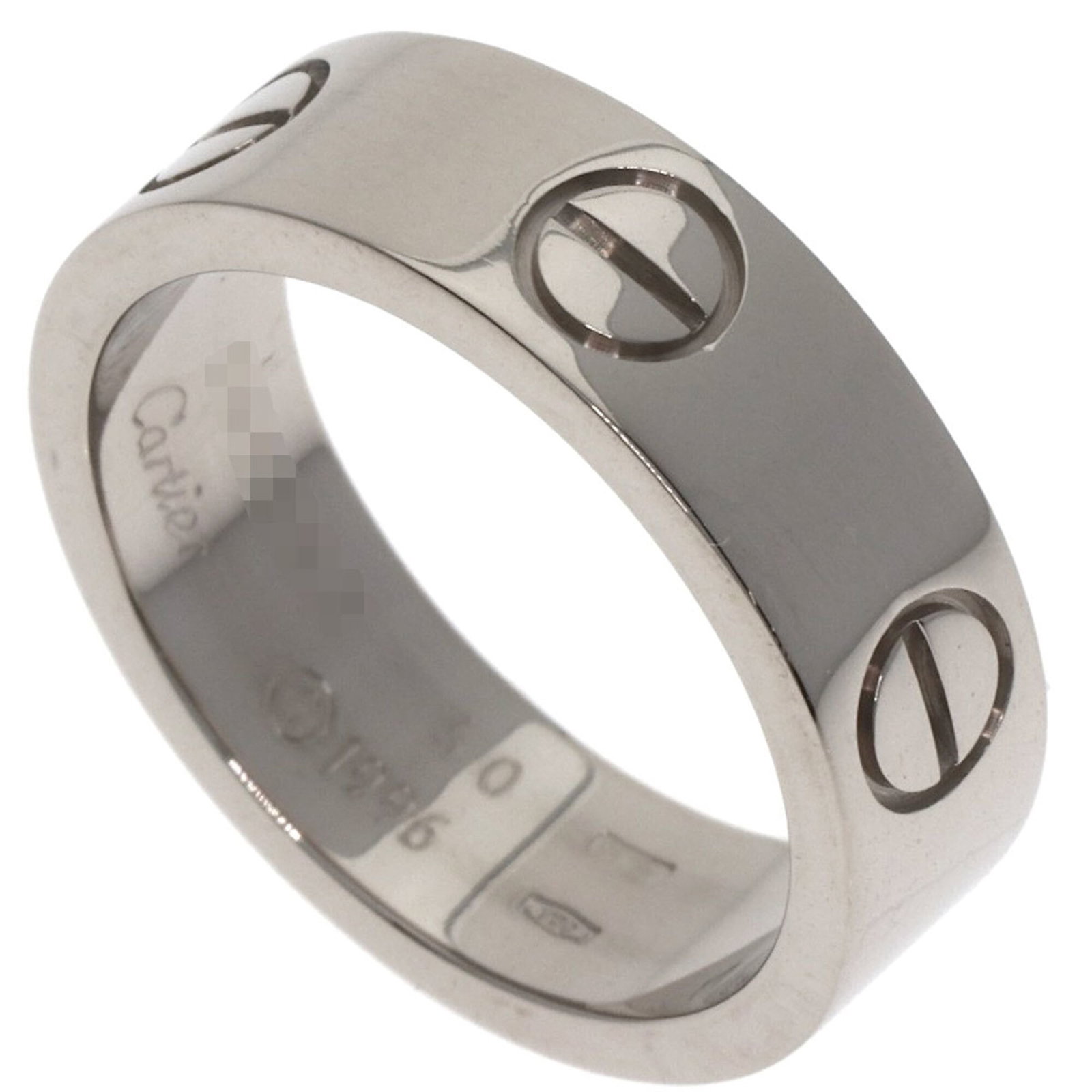 Cartier Band Ring: Cartier Band Ring Cartier Band Ring in excellent condition, featuring 18K white gold construction and a classic band design. Minor signs of wear are present, with a few scratches and traces of usage