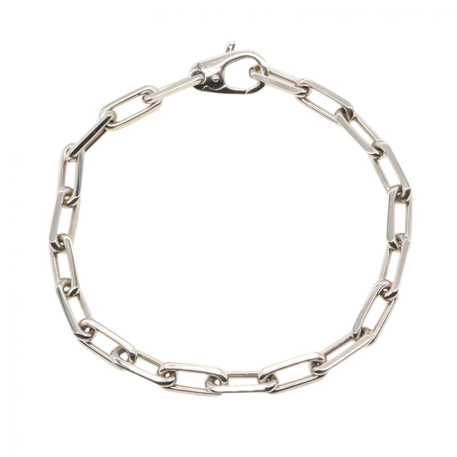 Cartier Charm Bracelet White Gold (18K): Cartier Charm Bracelet White Gold (18K) Cartier Charm Bracelet White Gold (18K) is a beautiful, like-new condition piece featuring white gold (18K) material and a silver color. Measuring 18cm /