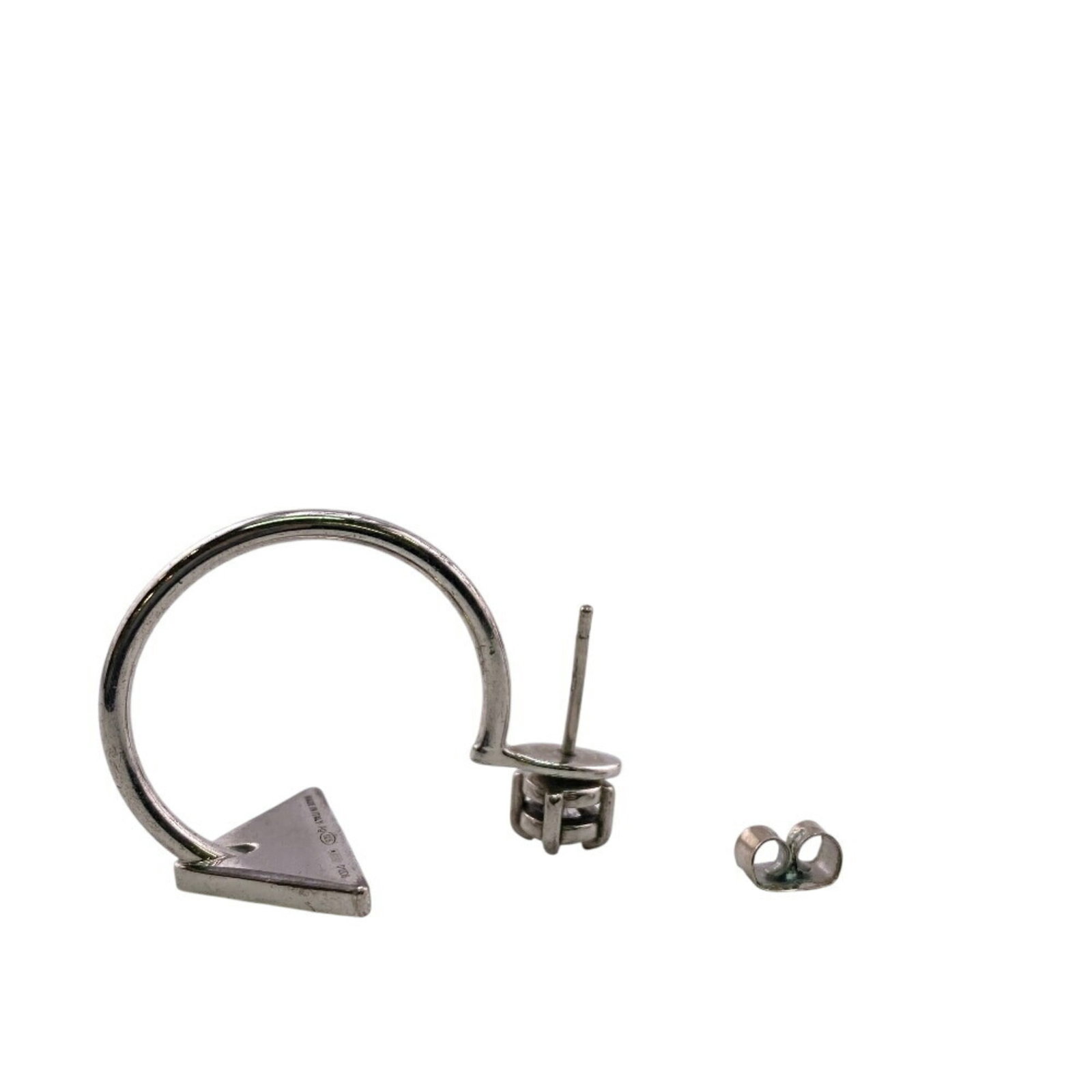 Silver Prada earrings stud - 8