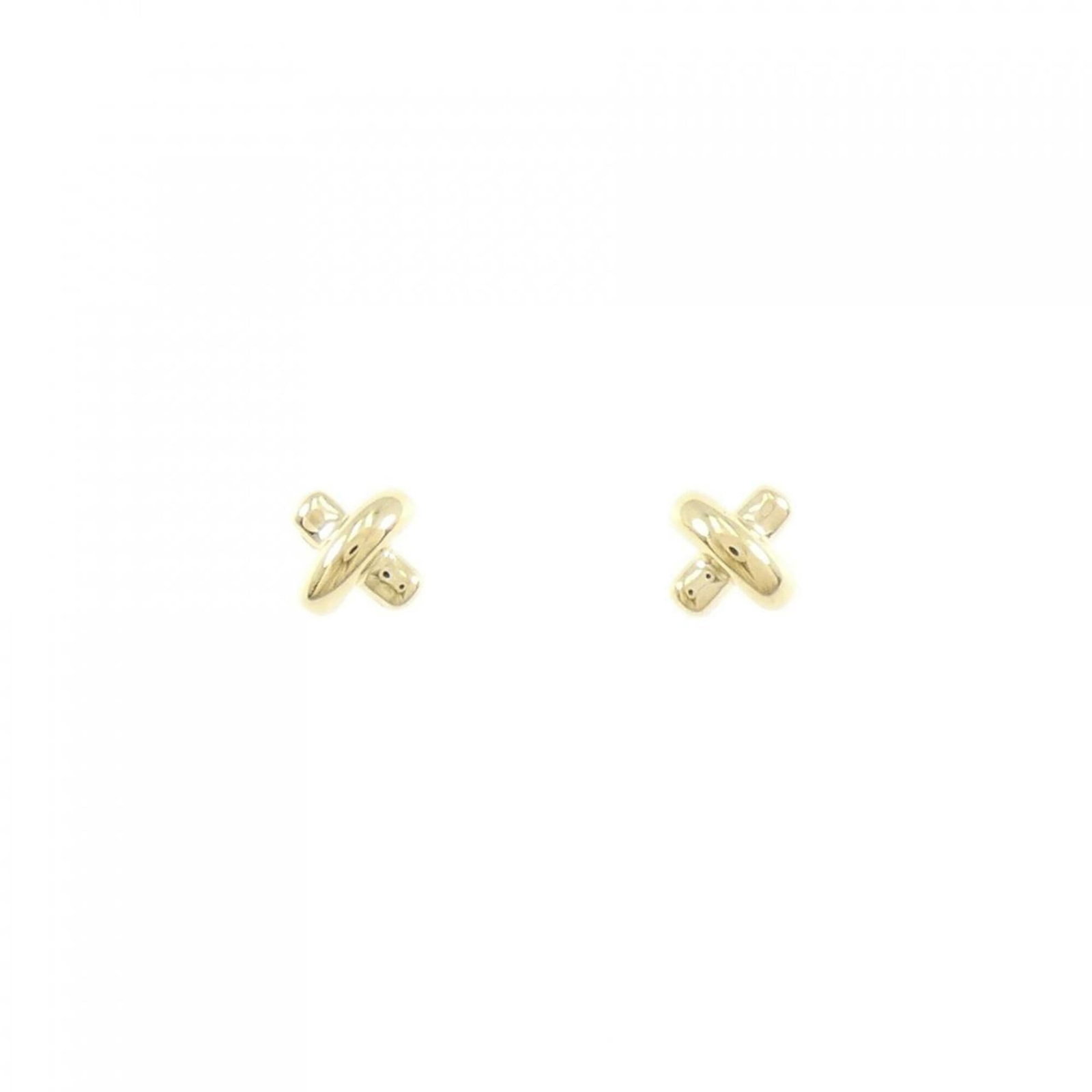 Gold Stud Yellow Earrings Tiffany: Gold Stud Yellow Earrings Tiffany Yellow gold (18K) stud earrings from Tiffany, featuring a subtle shine and understated elegance. The earrings are made with high-quality materials and have a classic