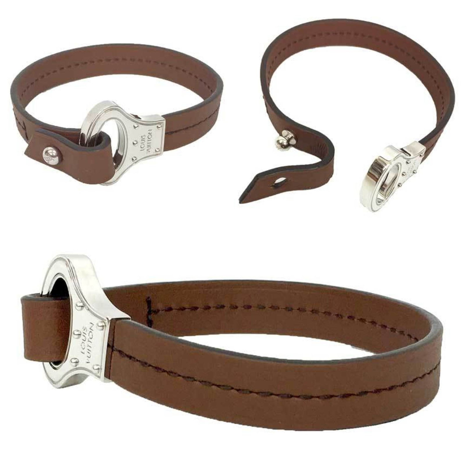 Charm Vuitton Leather Bracelet - 3