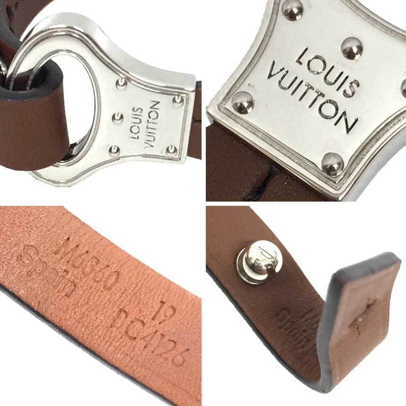 Charm Vuitton Leather Bracelet - 4