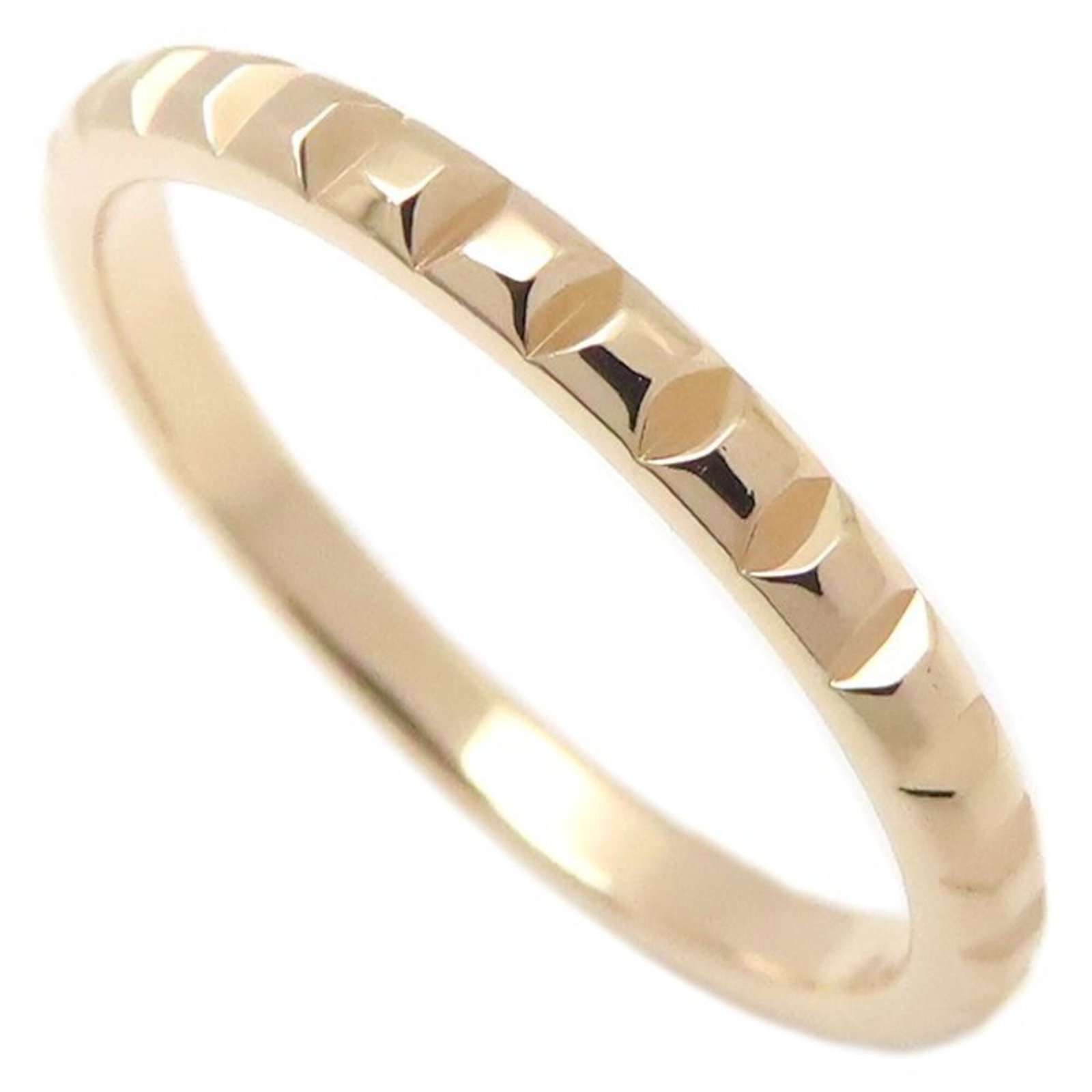Pink Gold Ring Boucheron Band: Pink Gold Ring Boucheron Band Pink Gold Boucheron Band Ring in Excellent Condition. This stunning pink gold band features an elegant design with a width of 2mm, making it perfect for everyday wear.