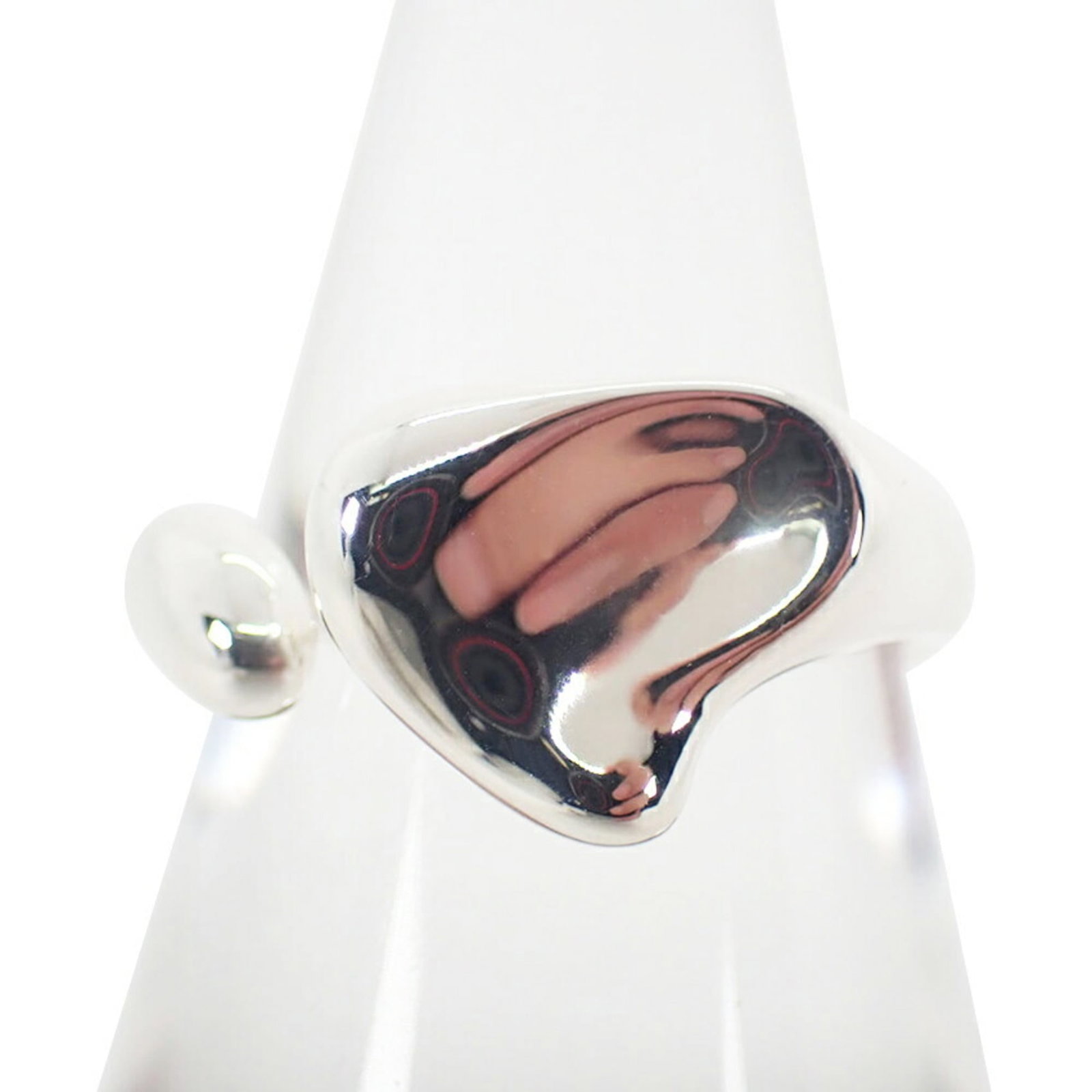 Sterling Silver Ring Tiffany Band: Sterling Silver Ring Tiffany Band Sterling silver ring from Tiffany, featuring a classic band design. The 52mm band size accommodates a US size 6.5 finger, with some minor scratches and dirt visible
