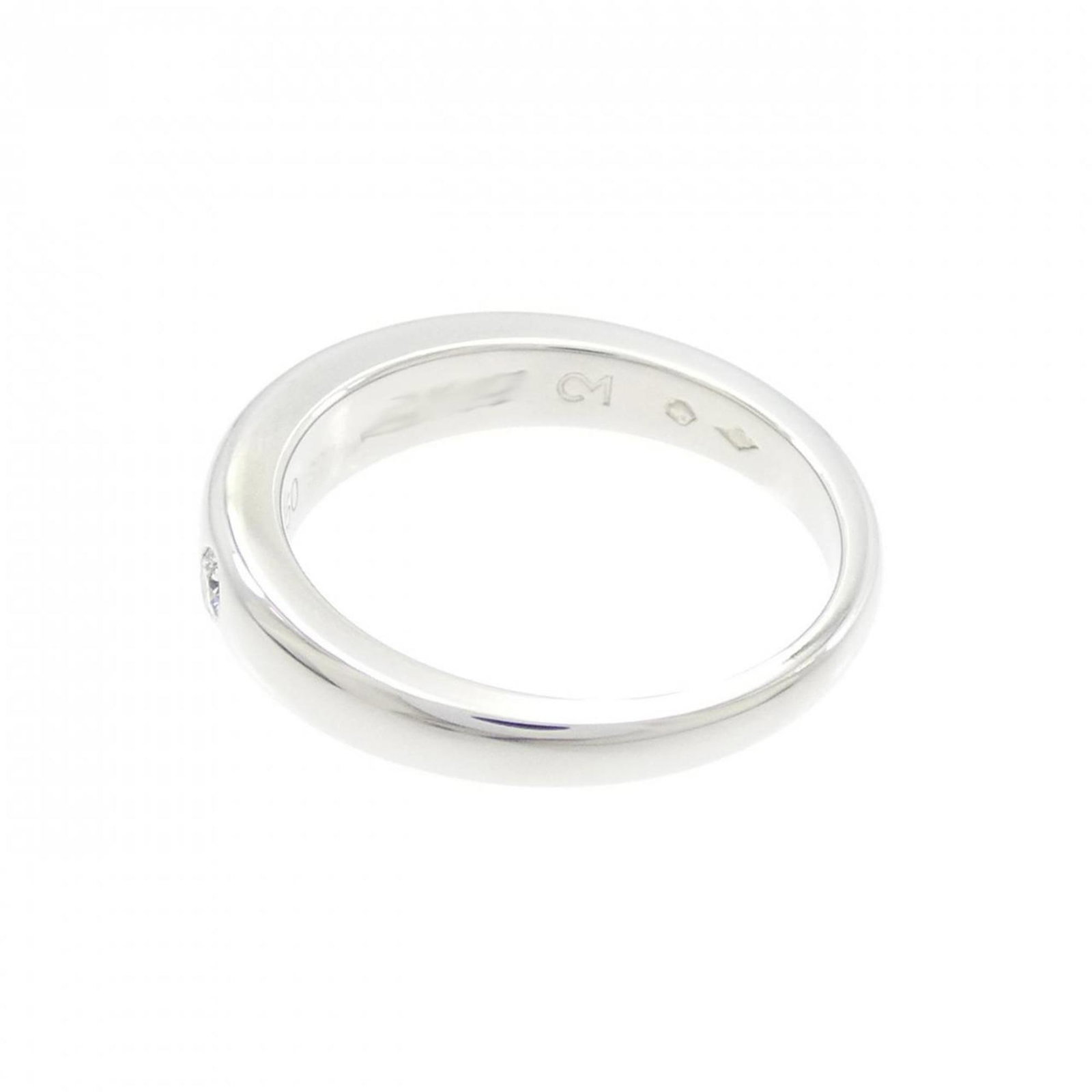 Arpels Band Platinum Ring Van Cleef - 3
