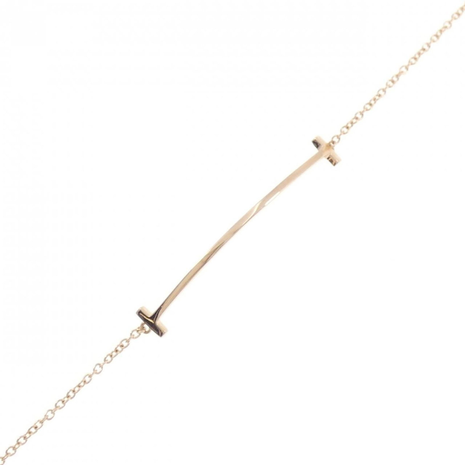 Pink Gold 18K Tiffany Charm Bracelet: Pink Gold 18K Tiffany Charm Bracelet Pink Gold 18K Tiffany Charm Bracelet, featuring a classic design with a touch of elegance. This 16.5cm long charm bracelet boasts an 18K pink gold material and bea