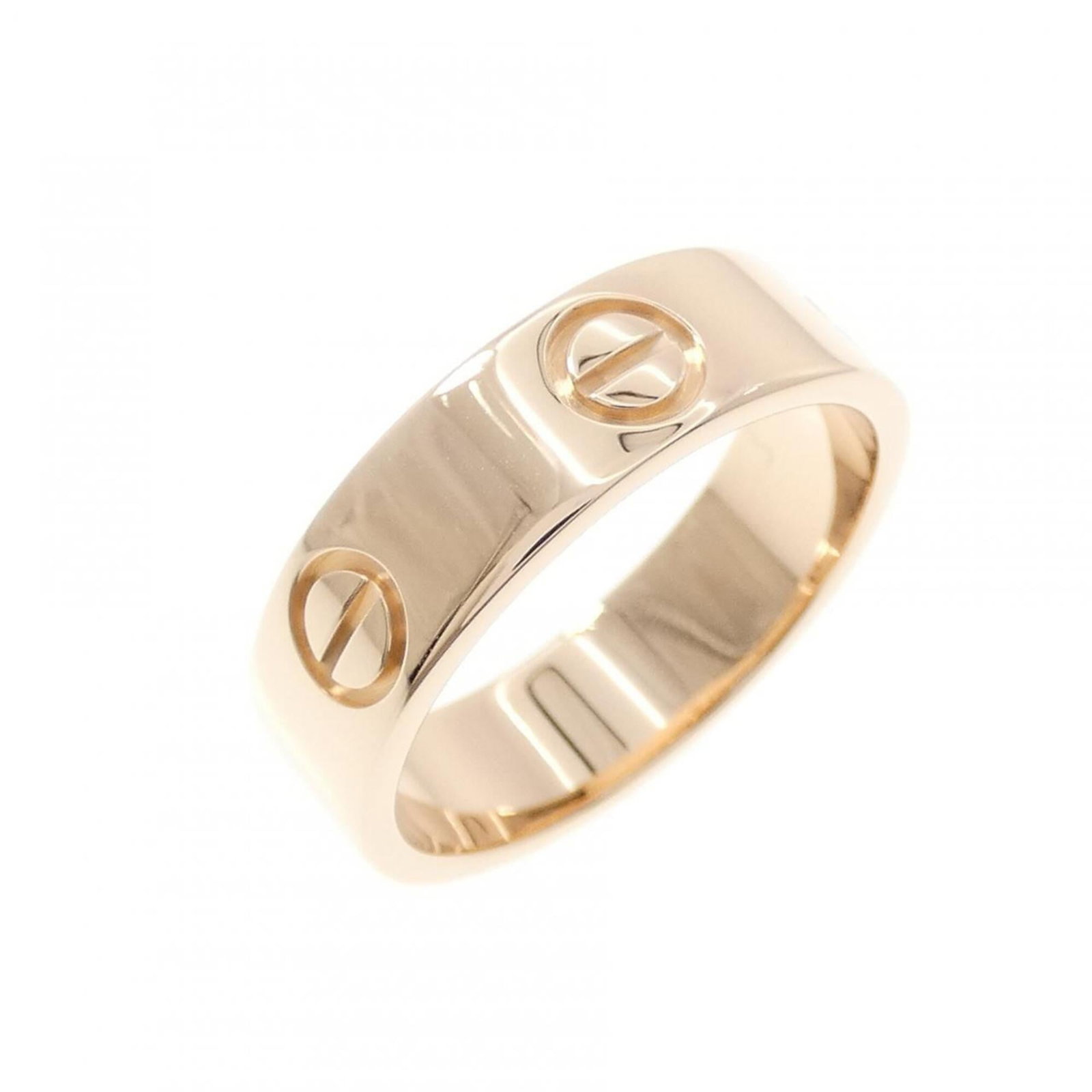 Pink gold 18k ring band from Cartier: Pink gold 18k ring band from Cartier Pink gold 18k Cartier ring band, featuring a classic design with subtle hints of wear, showcasing a few traces of usage and minor scratches. The pink gold material