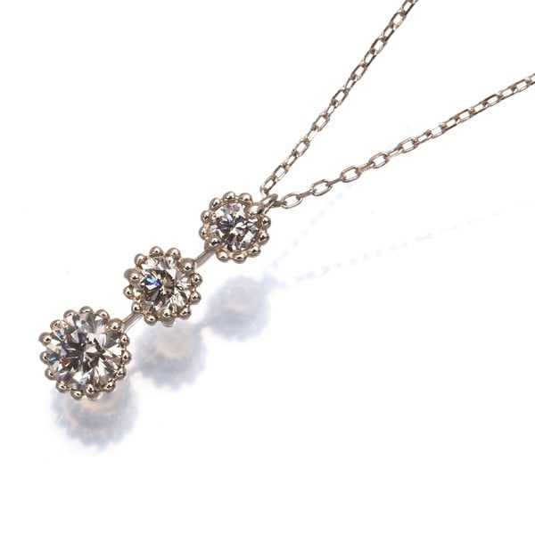 Kashikey Necklace Diamond 0.40Ct Mill 18K 750 Brown Gold: Kashikey Necklace Diamond 0.40Ct Mill 18K 750 Brown Gold Kashikey Necklace features a stunning 0.40Ct natural diamond pendant set in 18k brown gold, showcasing the beauty of Mill style craftsmanship.