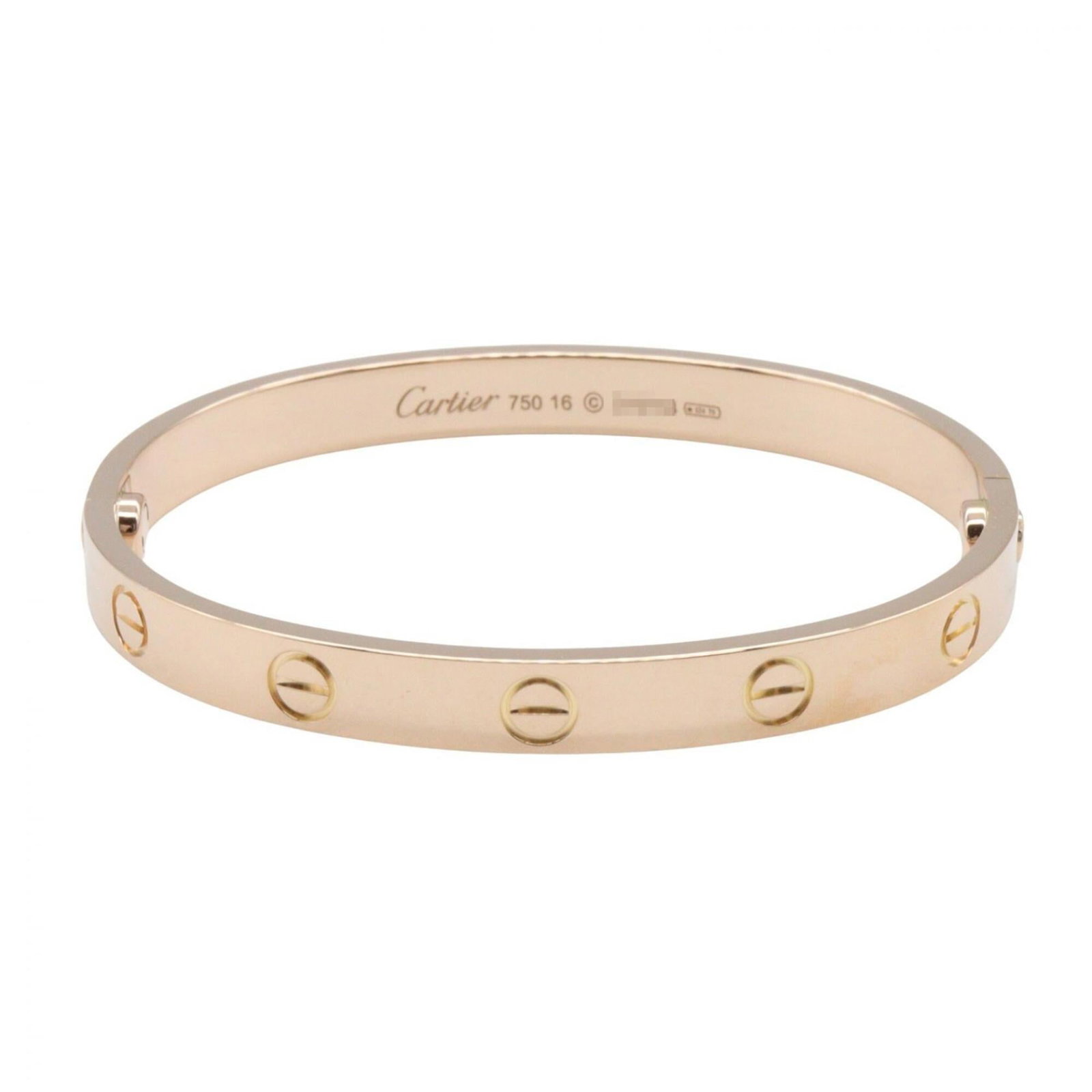 Pink Gold Charm Bracelet Cartier: Pink Gold Charm Bracelet Cartier Pink Gold Charm Bracelet Cartier, 18K material, features a lovely pink gold hue. Length measures 15cm / 5.9'' and in like new condition with hardly any signs of