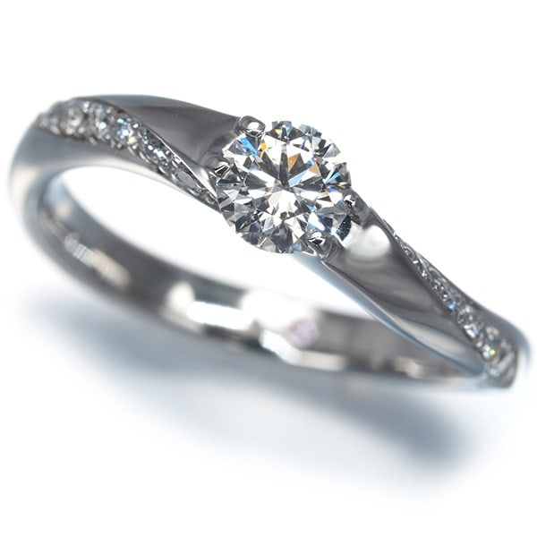 Ring Diamond Ponte Vecchio 0.314ct/ 0.10ct Us5 900 Platinum (1 of 5)