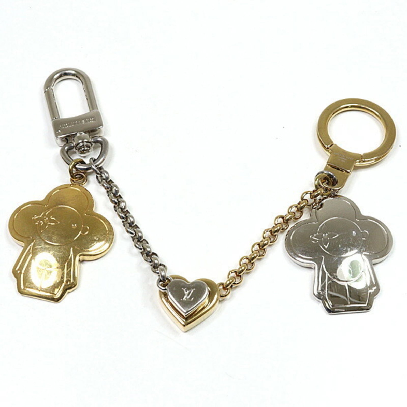Louis Vuitton Metal Handbag Charm: Louis Vuitton Metal Handbag Charm This Louis Vuitton metal handbag charm boasts a sleek gold finish, adding a touch of luxury to any accessory. With its subtle scratches and minor signs of wear, it