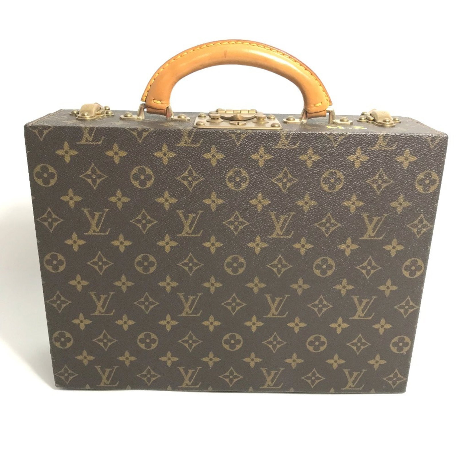 Louis Vuitton Jewelry Monogram Case: Louis Vuitton Jewelry Monogram Case Brown Louis Vuitton Monogram Jewelry Case with Traces of Usage. This used case features the iconic monogram pattern and measures 25.5cm x 34.5cm x 9.5cm, making it