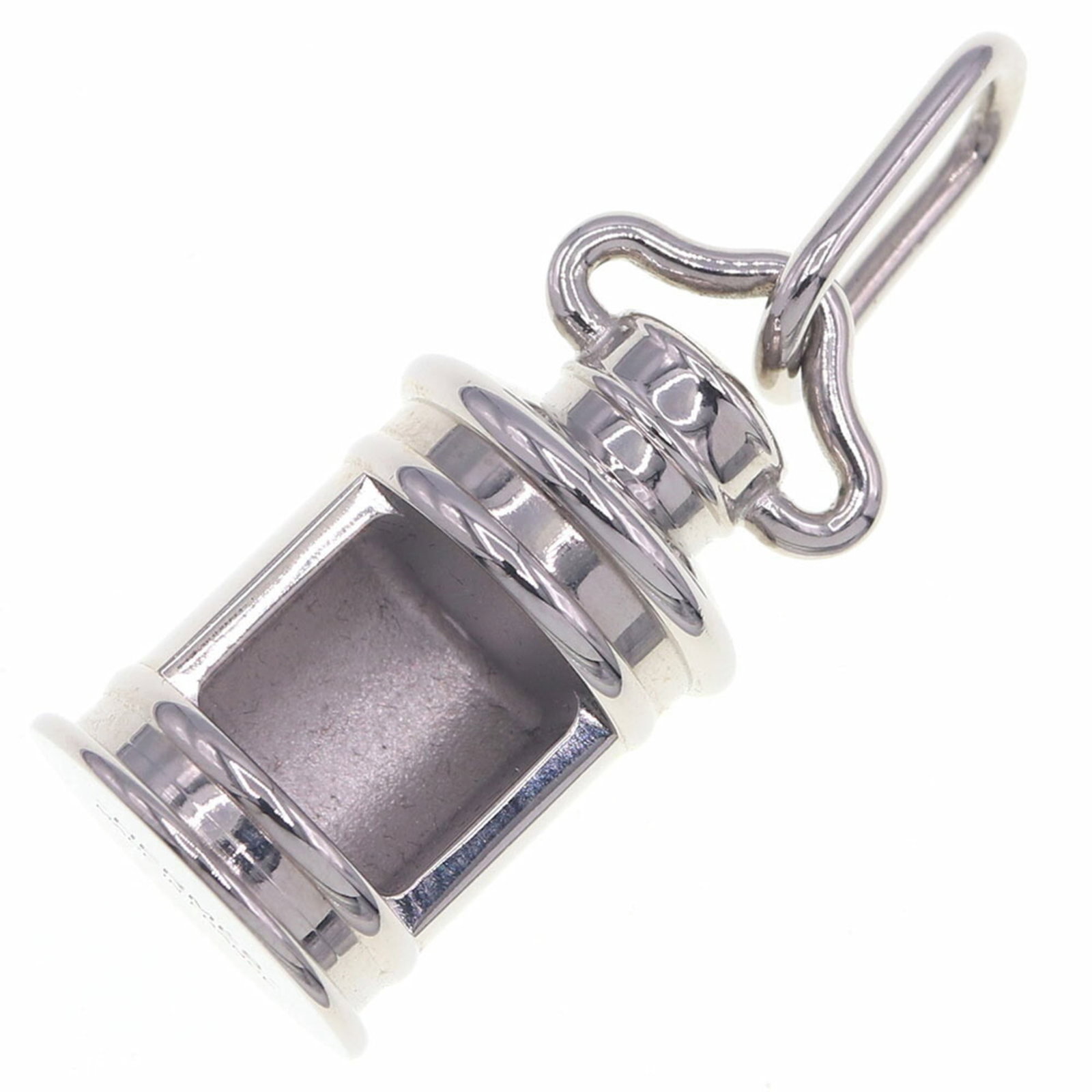 Hermes Lantern Pm Pendant Top Silver Metal Head Necklace Charm Hermes (1 of 5)