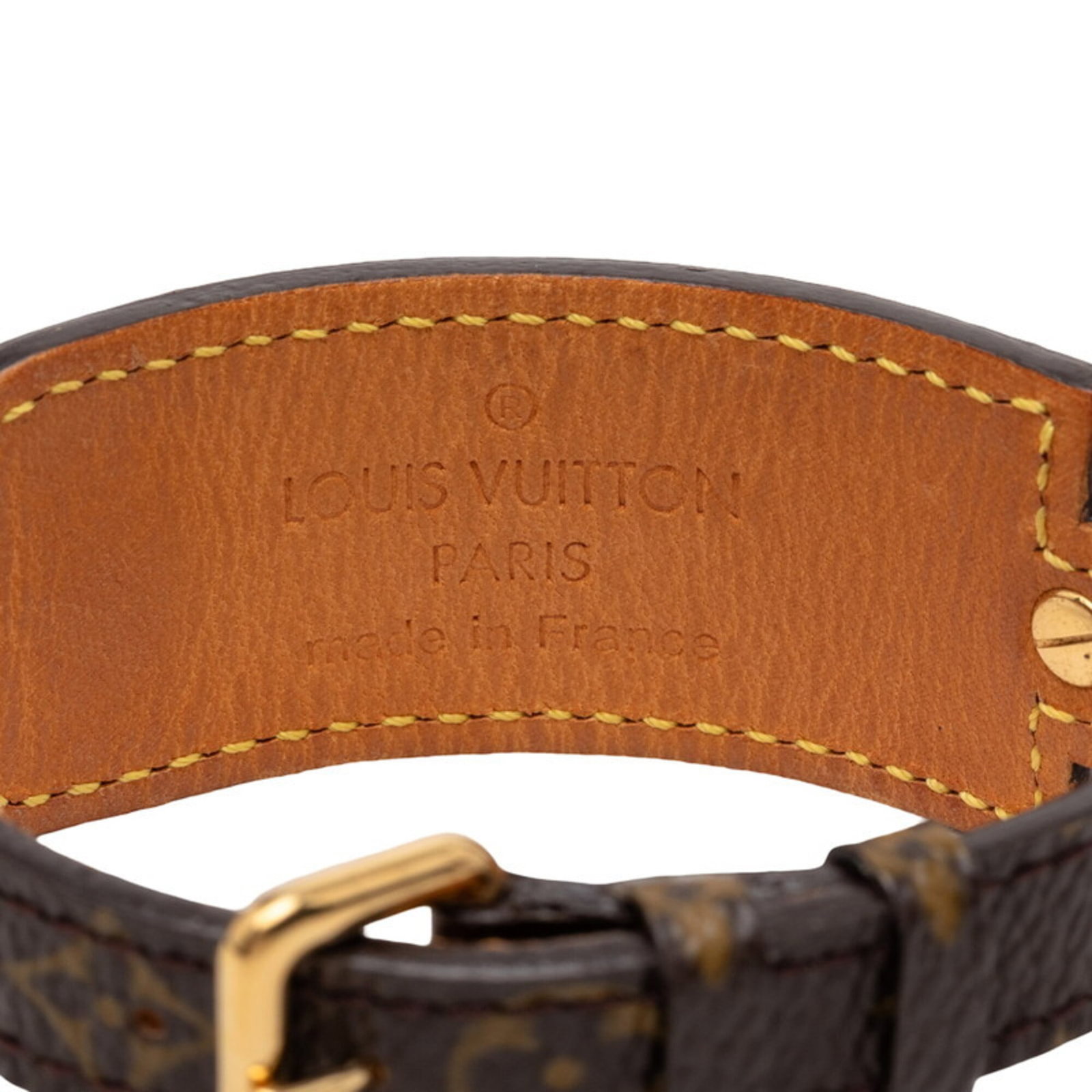 Charm Vuitton Leather Bracelet - 6