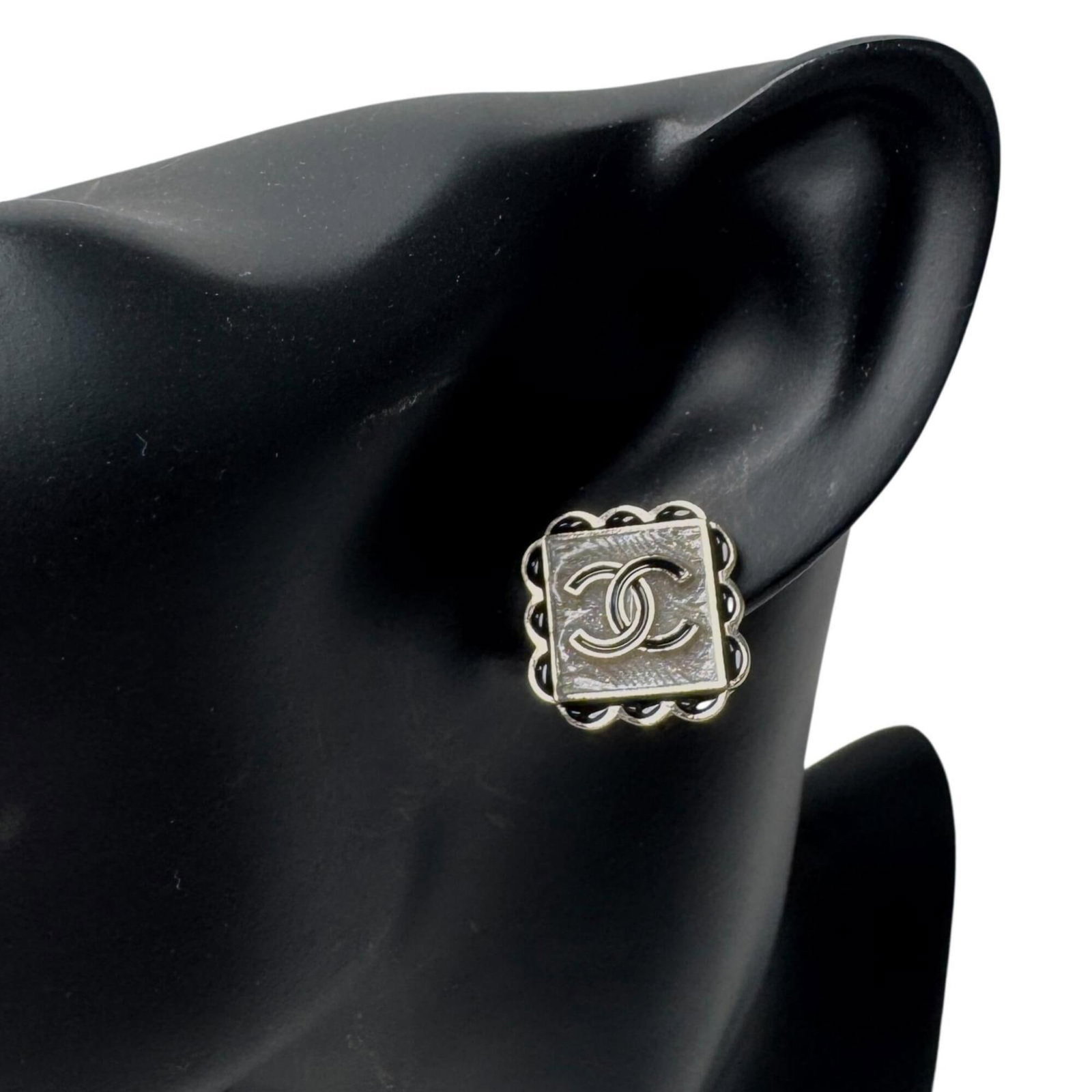 Chanel Stud Earrings Gold Plating - 2