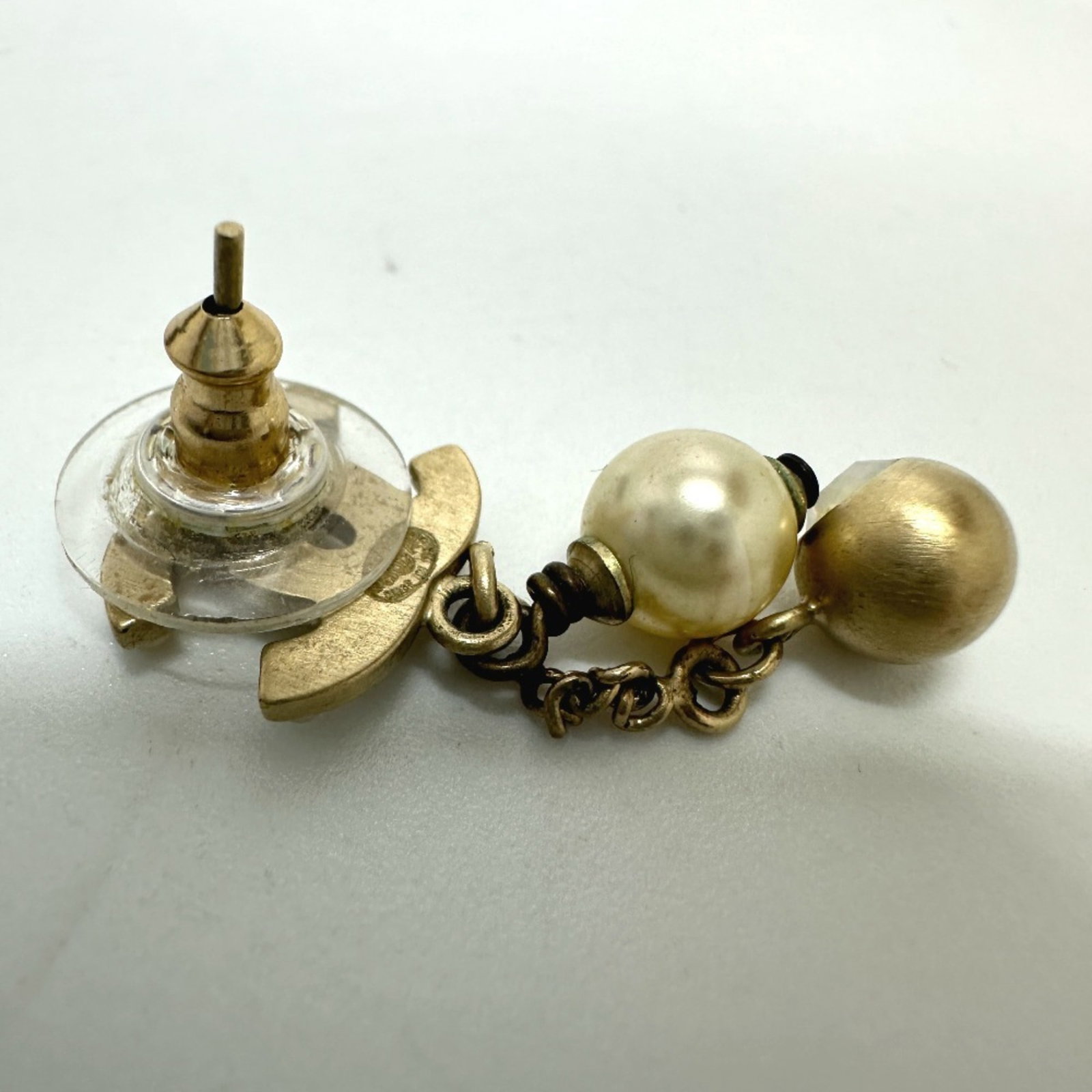 Chanel Stud Earrings Gold Plating - 9