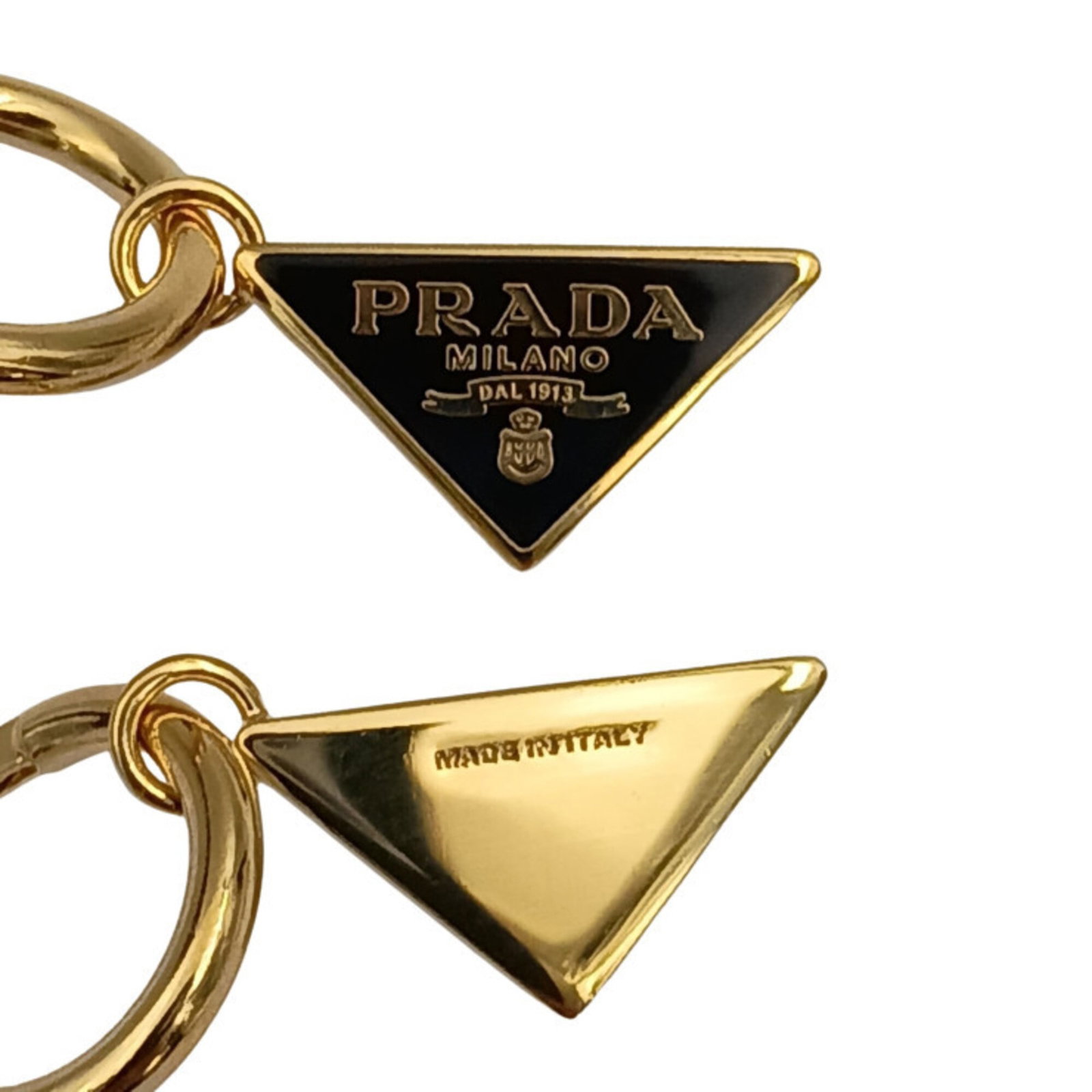 Metal Stud Earrings Prada - 3