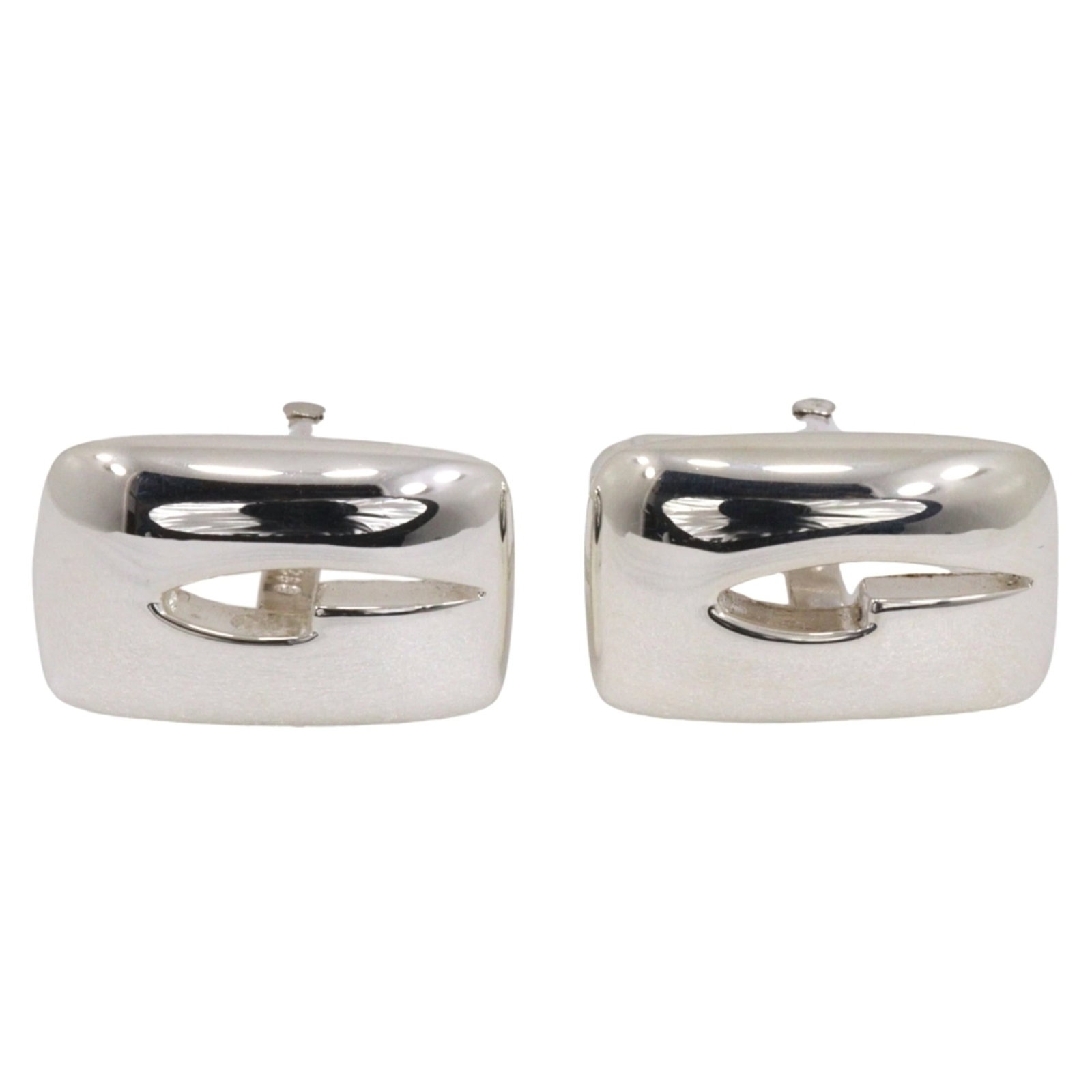 Gucci Cufflinks Silver 925: Gucci Cufflinks Silver 925 Silver 925 Gucci Cufflinks - Like New Condition. Made from high-quality silver, these cufflinks feature the iconic Gucci brand and are in hardly used condition, with only