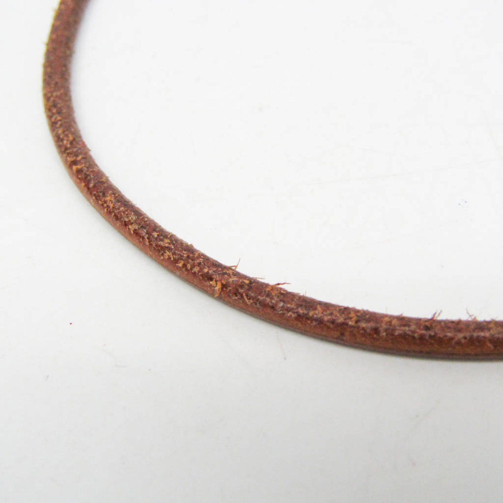 Metal leather bangle Hermes - 10